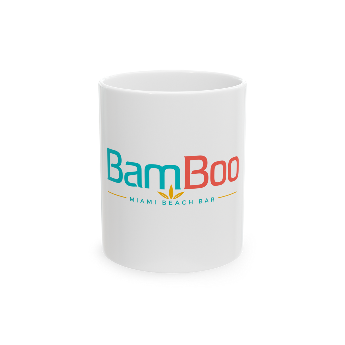 Bamboo Miami Beach Bar Ceramic Mug – Tropical Logo Coffee Cup (11oz & 15oz)