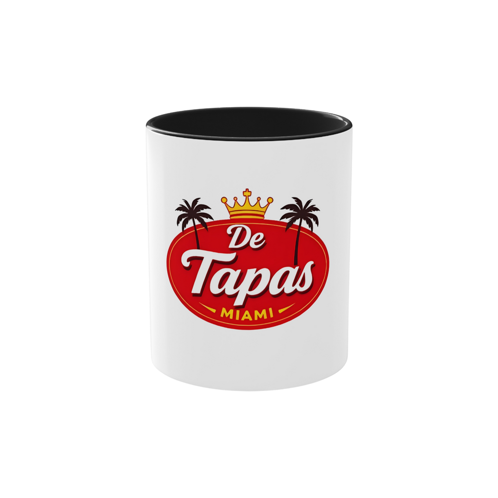 De Tapas Miami Coffee Mug — Two-Tone 11oz Ceramic Mug