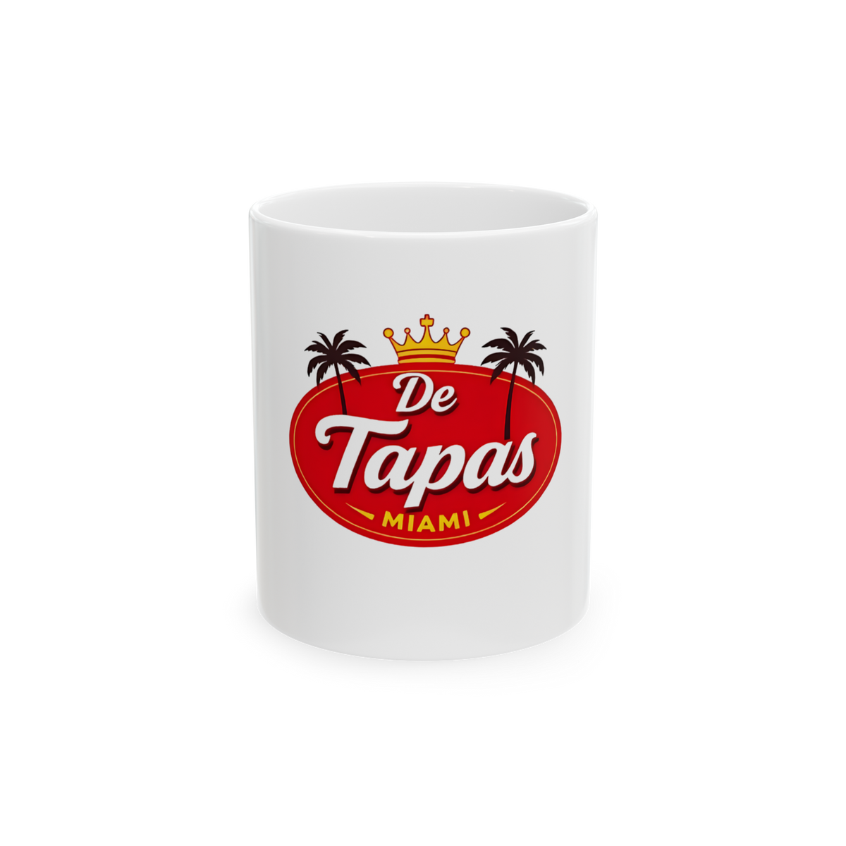 De Tapas Miami Ceramic Mug – Spanish Tapas Restaurant Coffee Cup