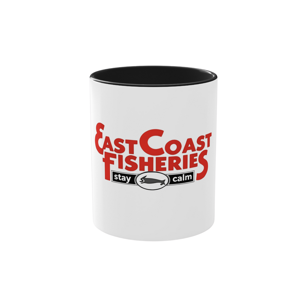 East Coast Fisheries Coffee Mug – 'Stay Calm' Two-Tone 11oz