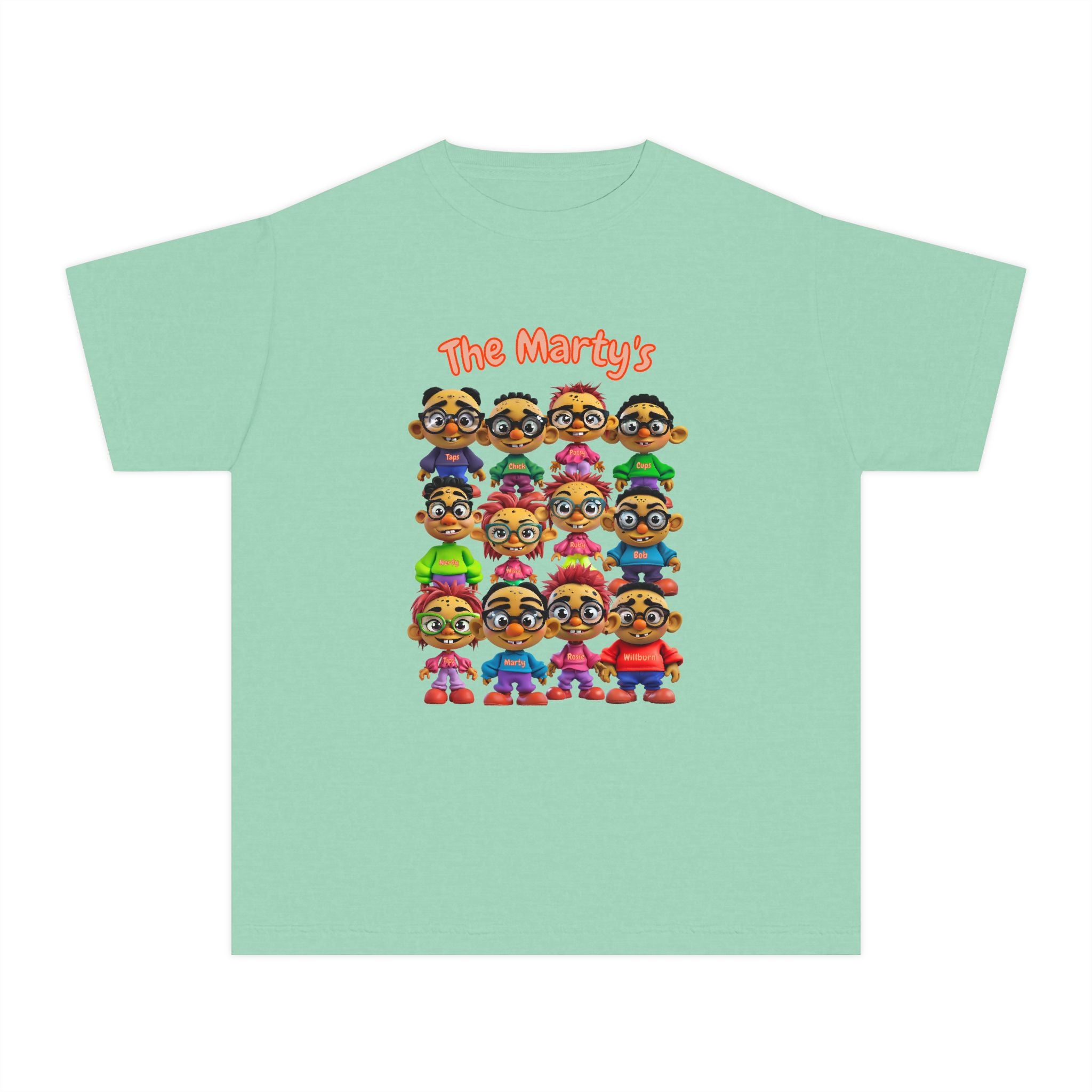 Martys Cartoon T-Shirt | JPE Kinder Grafik Charakter T-Shirt