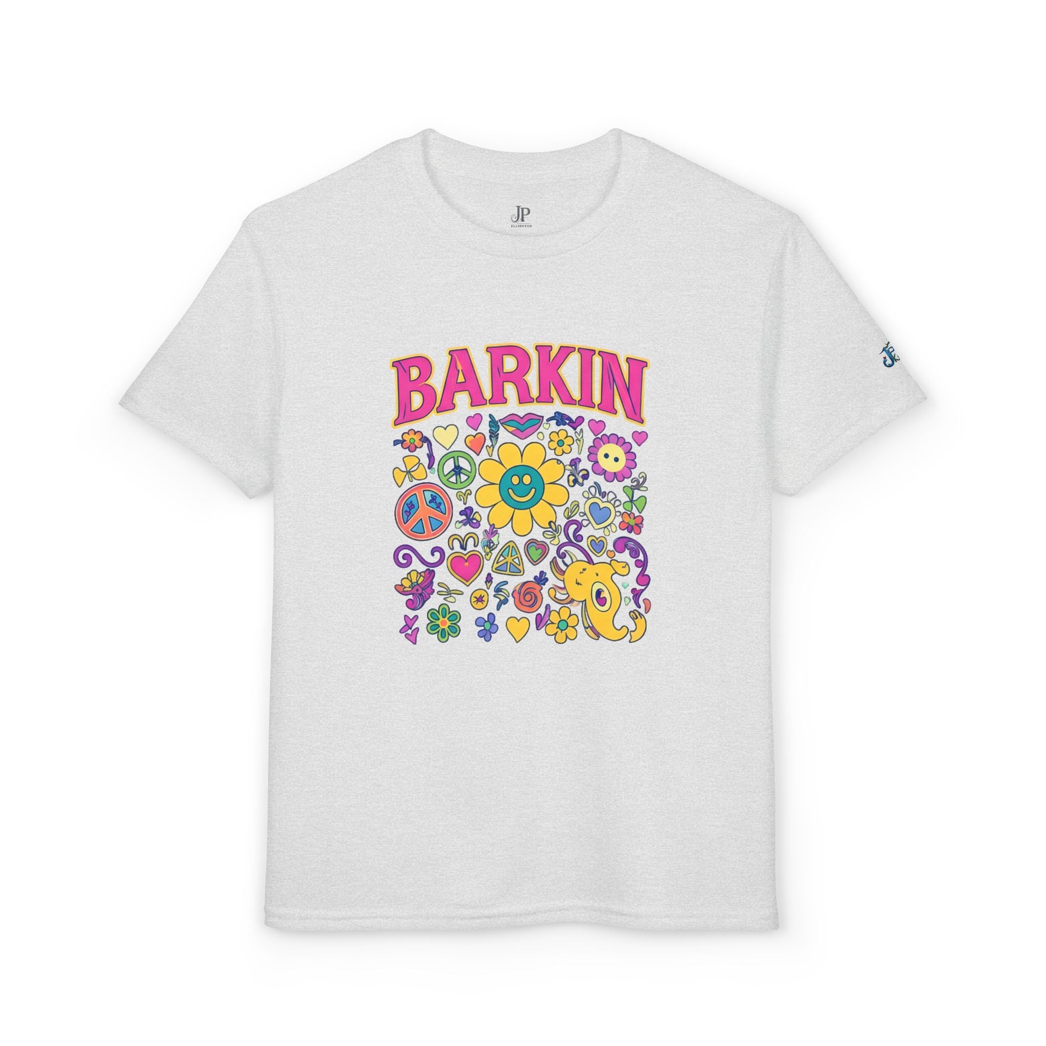 Barkin flower smiley collage T-Shirt | Kids graphic tee, JPE Kids Edition
