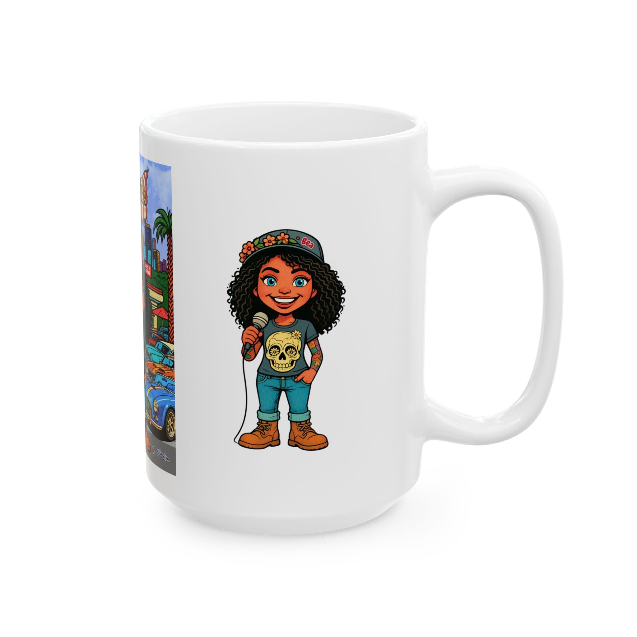 Freedom made America Mug | Cars and Coffe mug, American Road Trip Coffee Cup