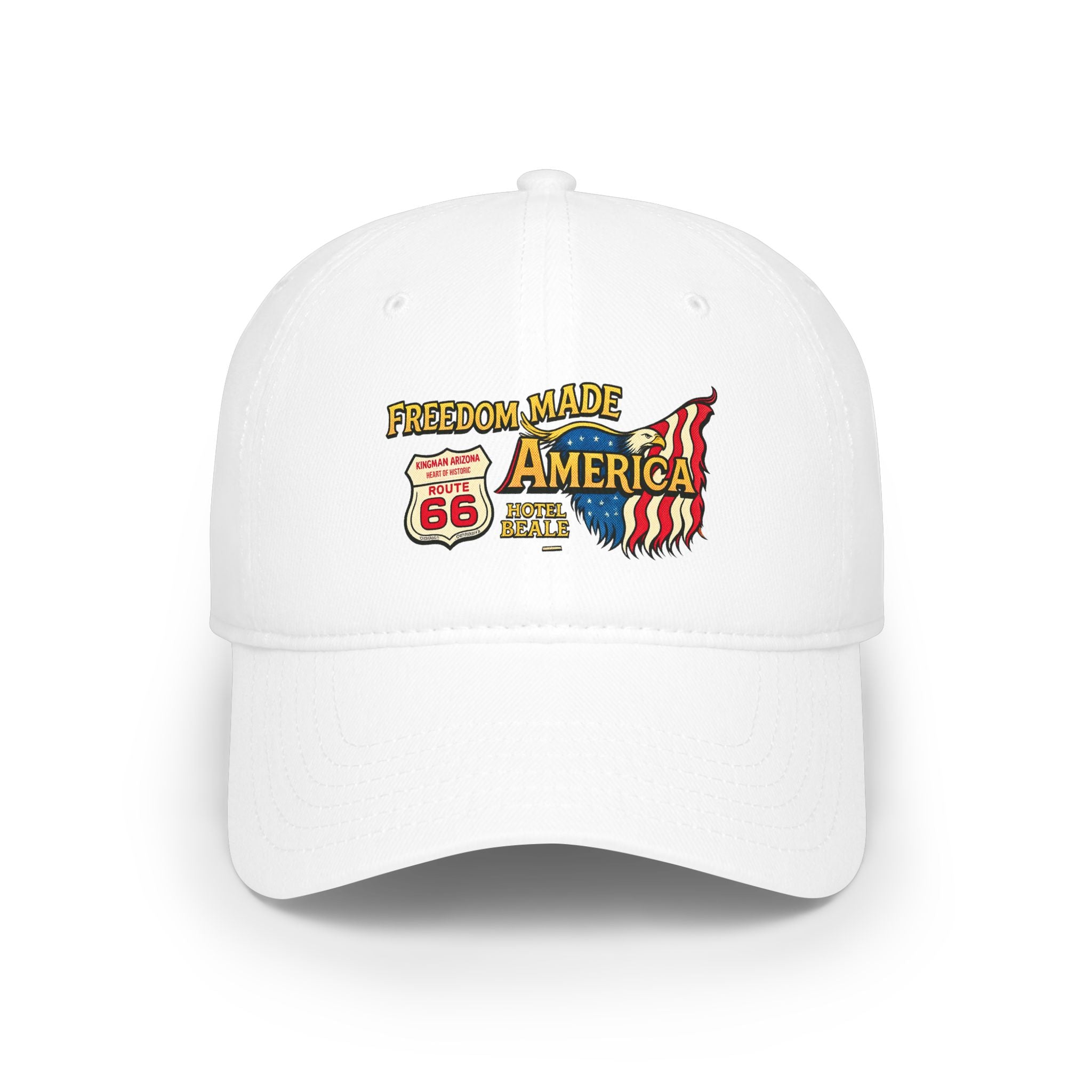Freedom Made America Route 66 Flag Cap