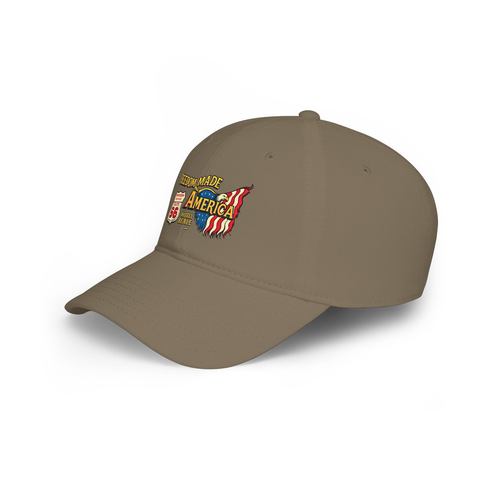 Freedom Made America Route 66 Flag Cap