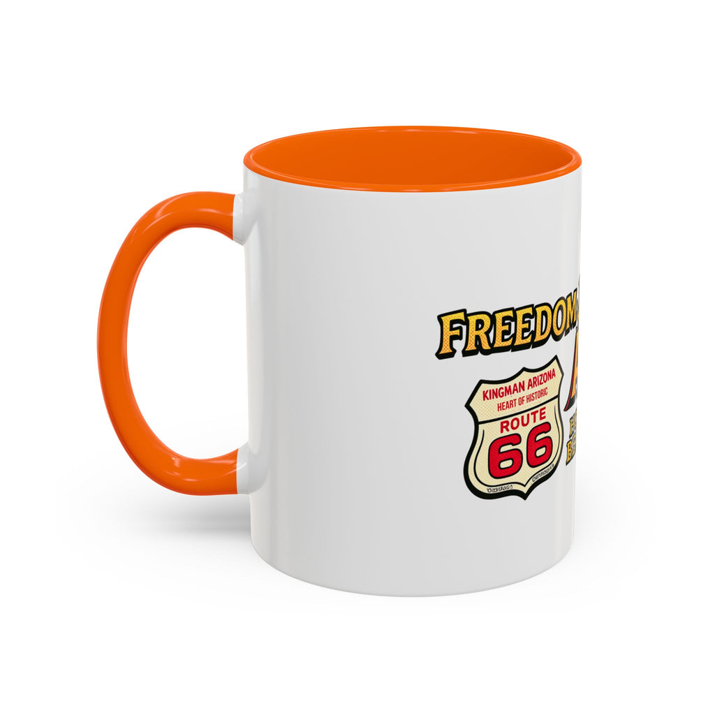 Freedom Made America Eagle Mug | Route 66 Americana Coffee Cup