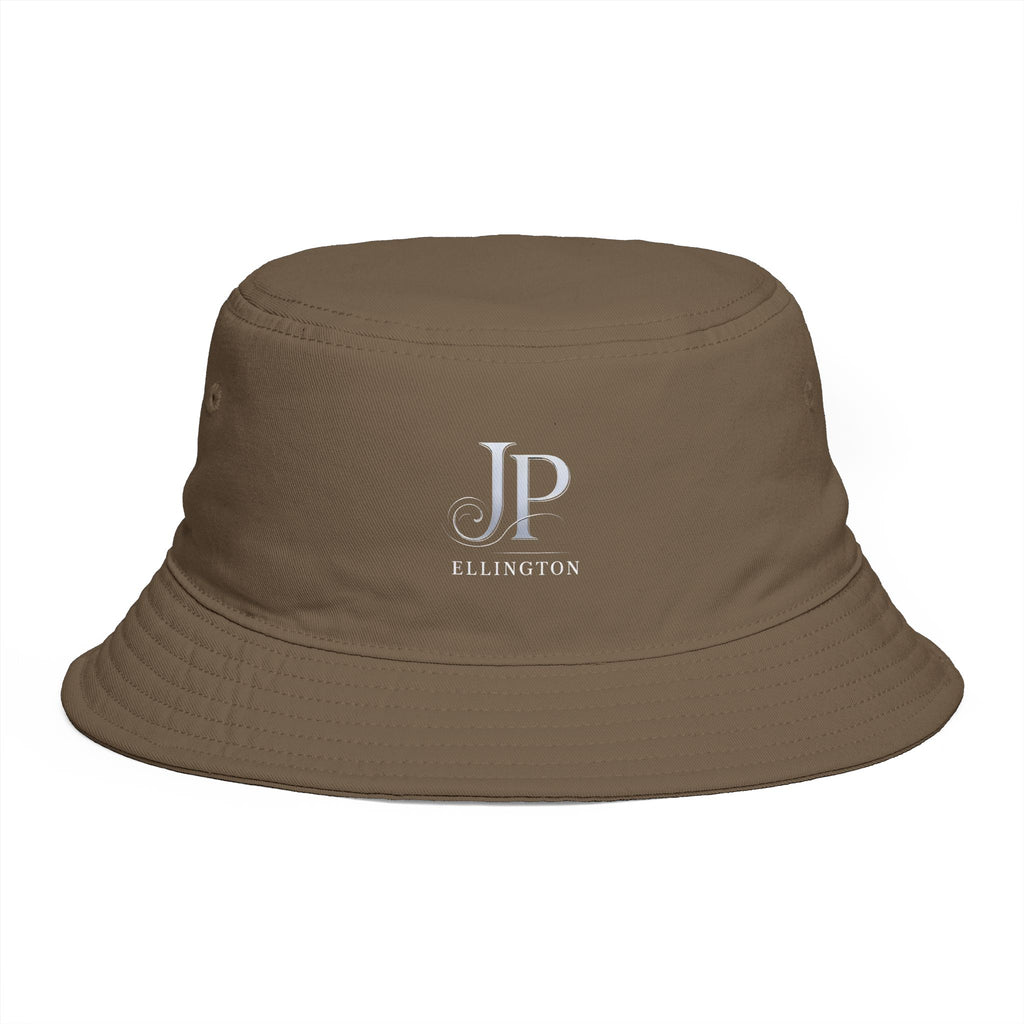JP Ellington Embroidered Bucket Hat | Personalized Initials, Brown