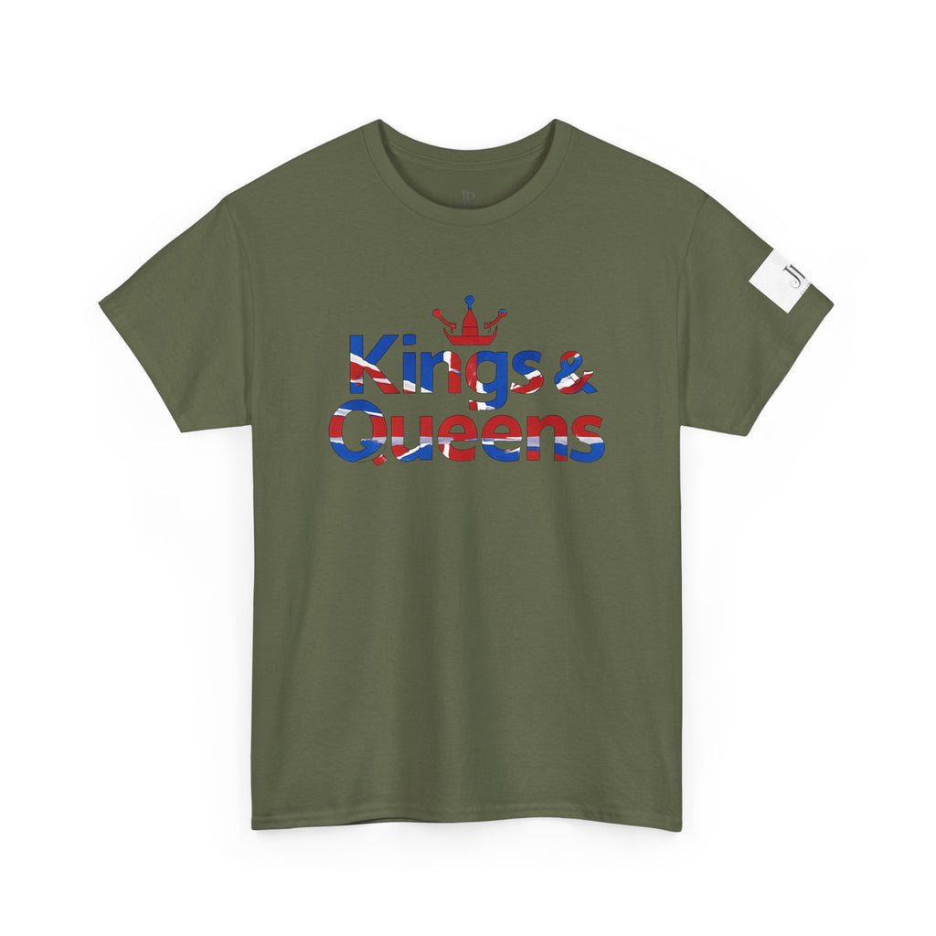 Kings & Queens Tee | British Flag Text, Crown Graphic, JP Ellington Edition