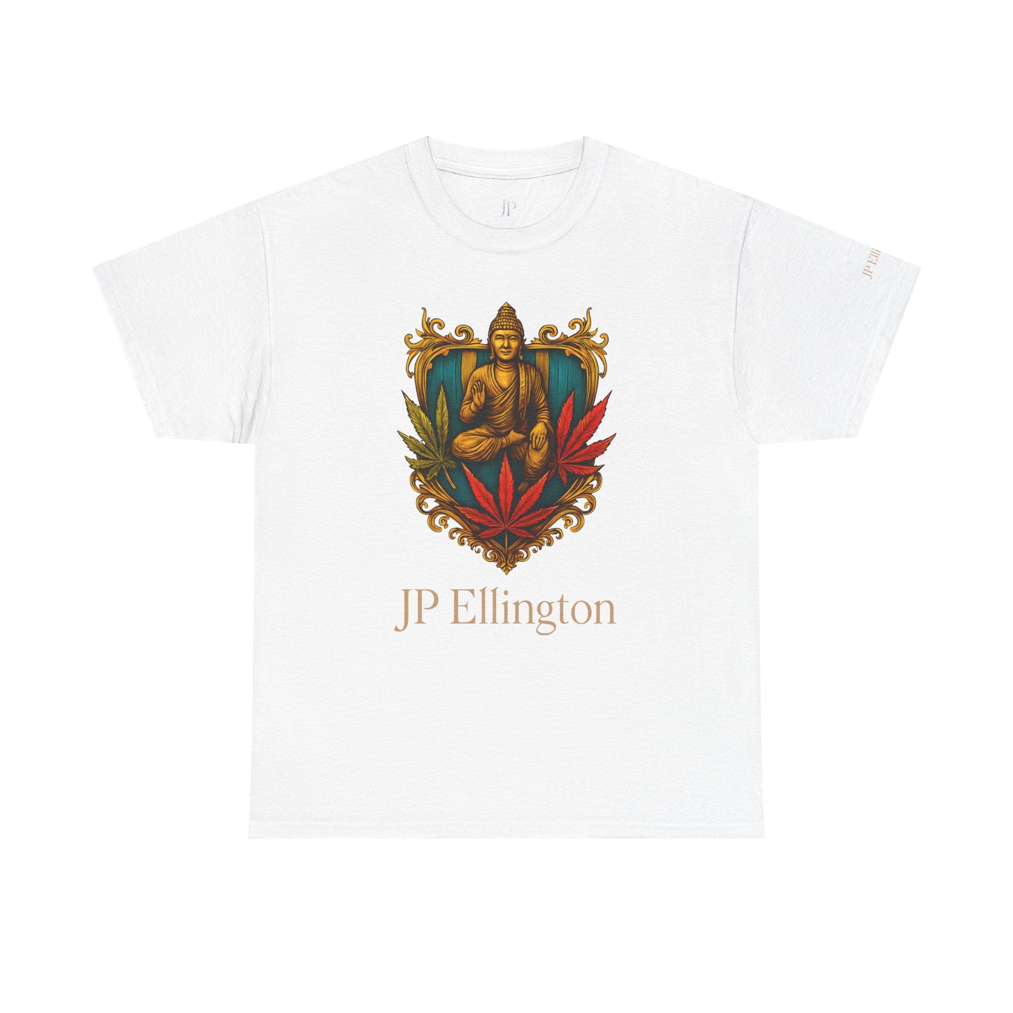 Buddha Crest mit Cannabisblättern T-Shirt | JP Ellington Edition