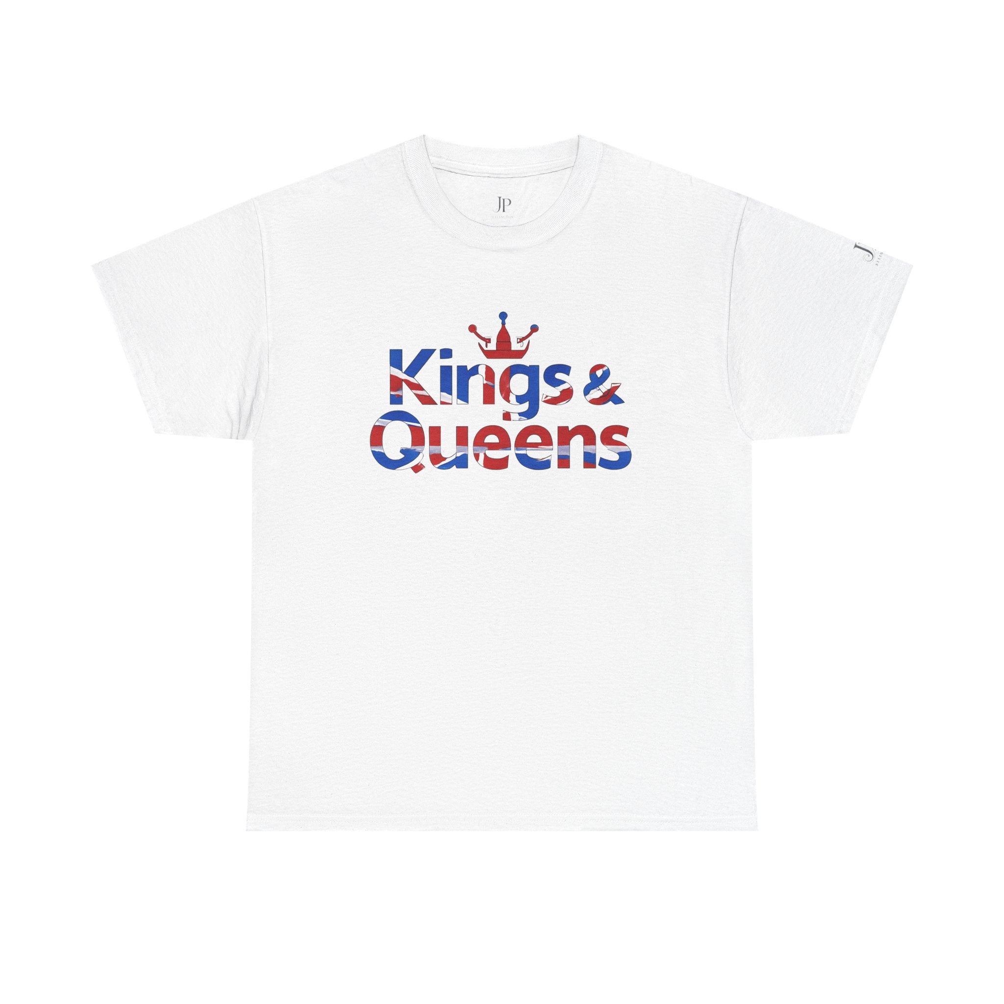 Kings & Queens T-Shirt | Britische Flagge Text, Krone Grafik, JP Ellington Edition