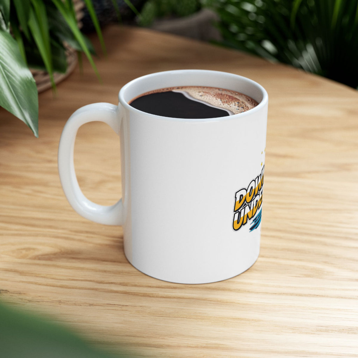 Down Under Kangaroo Ceramic Mug — Aussie Souvenir Coffee Cup 11oz