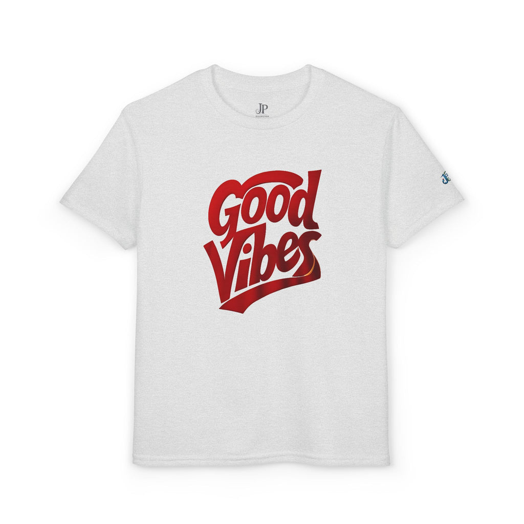 Good Vibes graphic Youth T-Shirt | red script logo, JPE Kids Edition