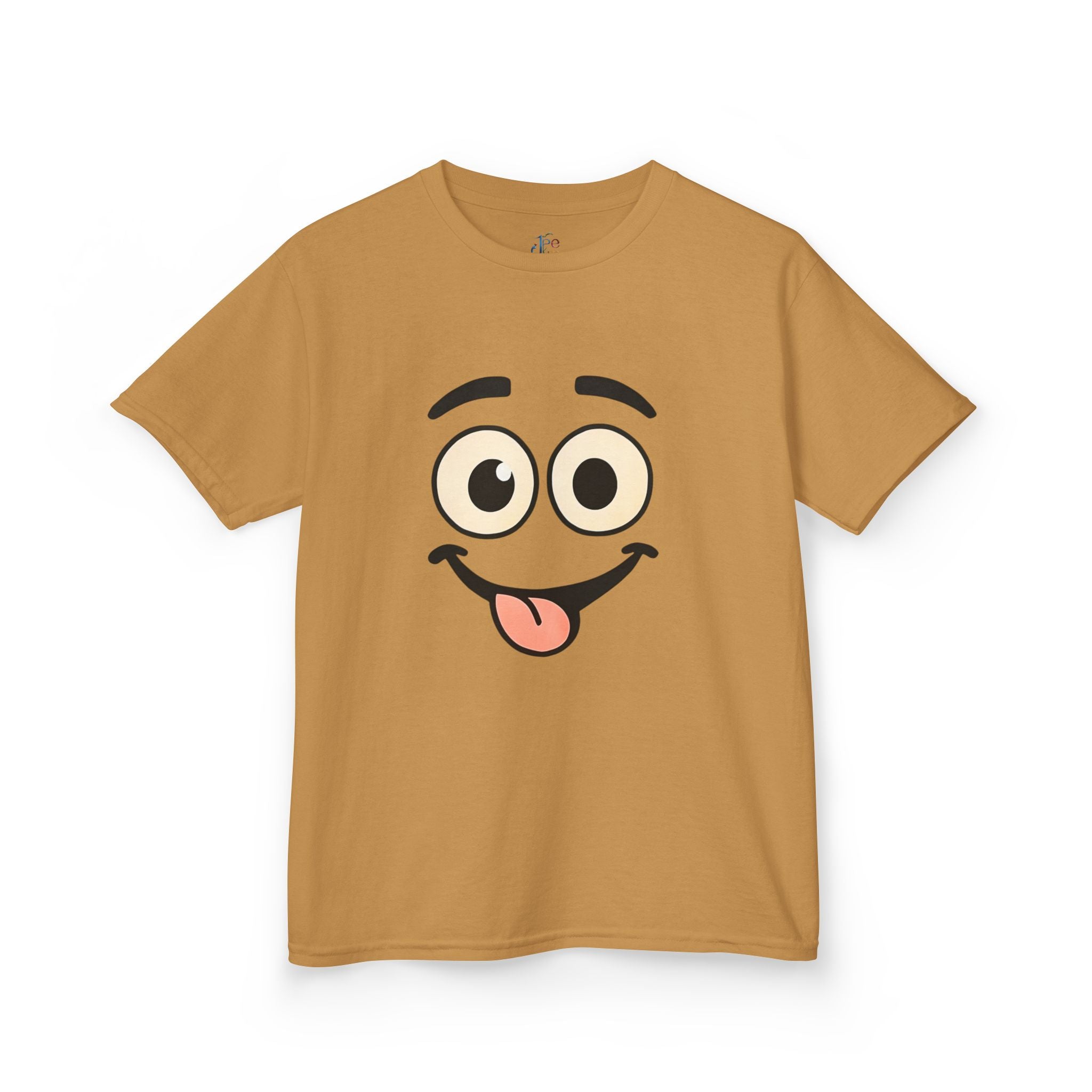 Silly Face Tongue Out Kids Tee | Cute Emoji Cartoon Shirt