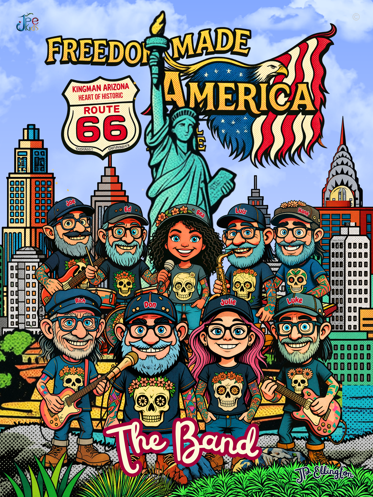 The Band — Freedom made America - Poster