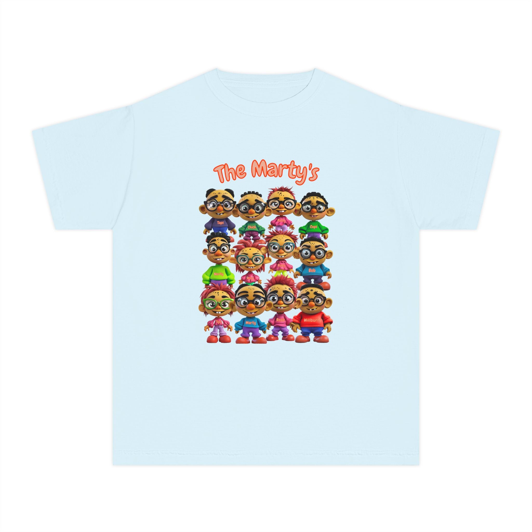 Martys Cartoon T-Shirt | JPE Kinder Grafik Charakter T-Shirt