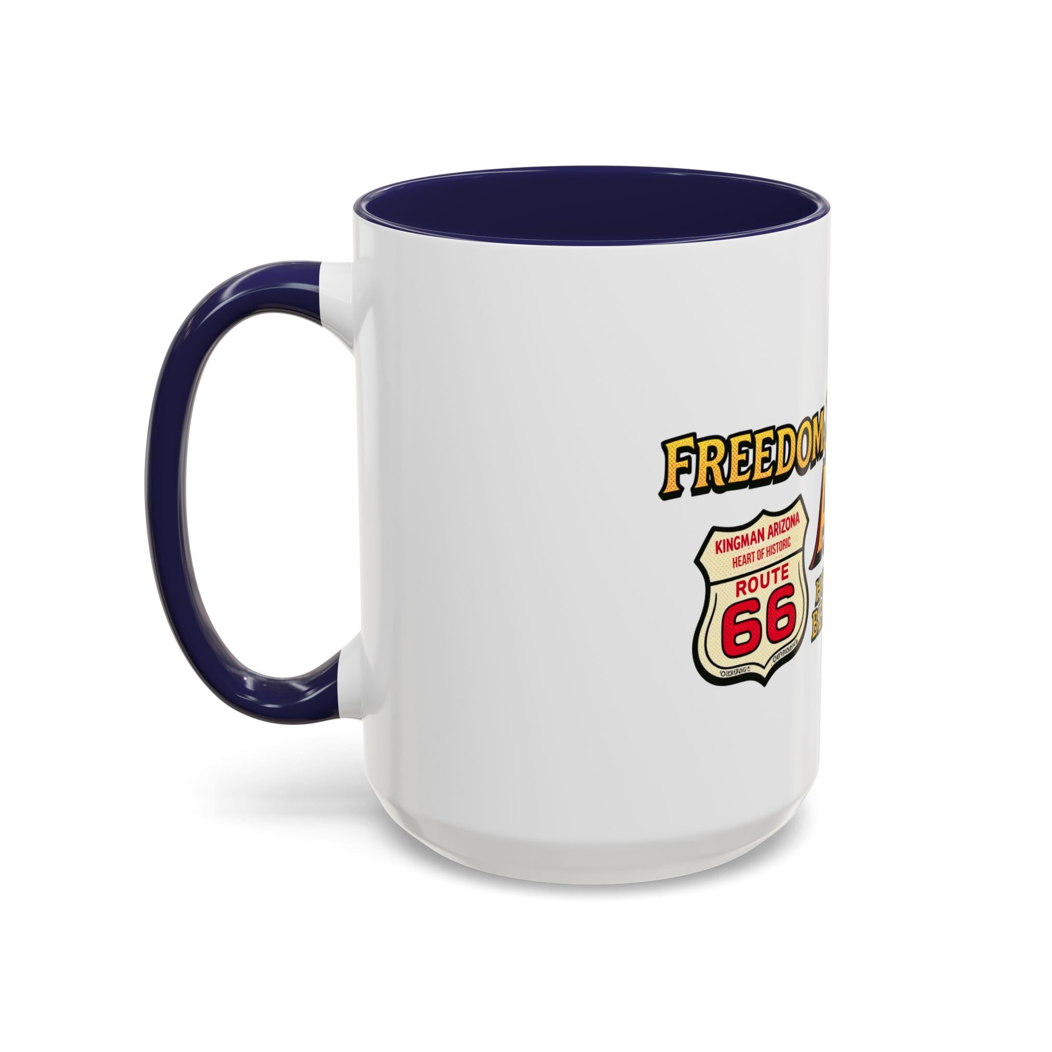 Freedom Made America Eagle Mug | Route 66 Americana Coffee Cup