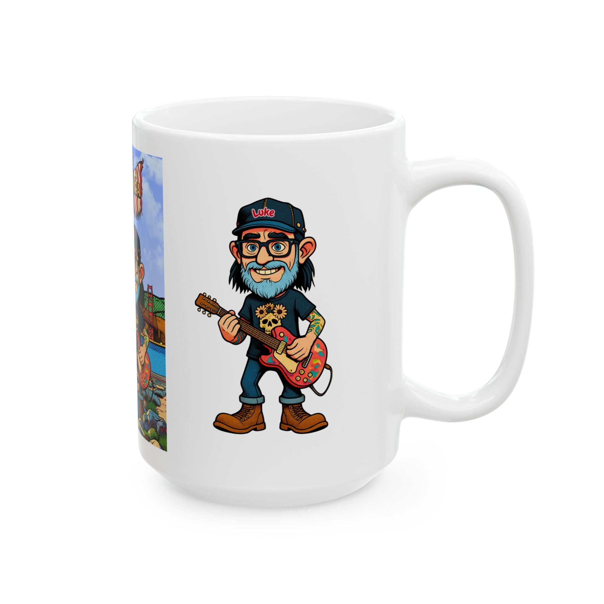 Freedom Made America Mug | Golden Gate, Route 66, California, San Francisco mug