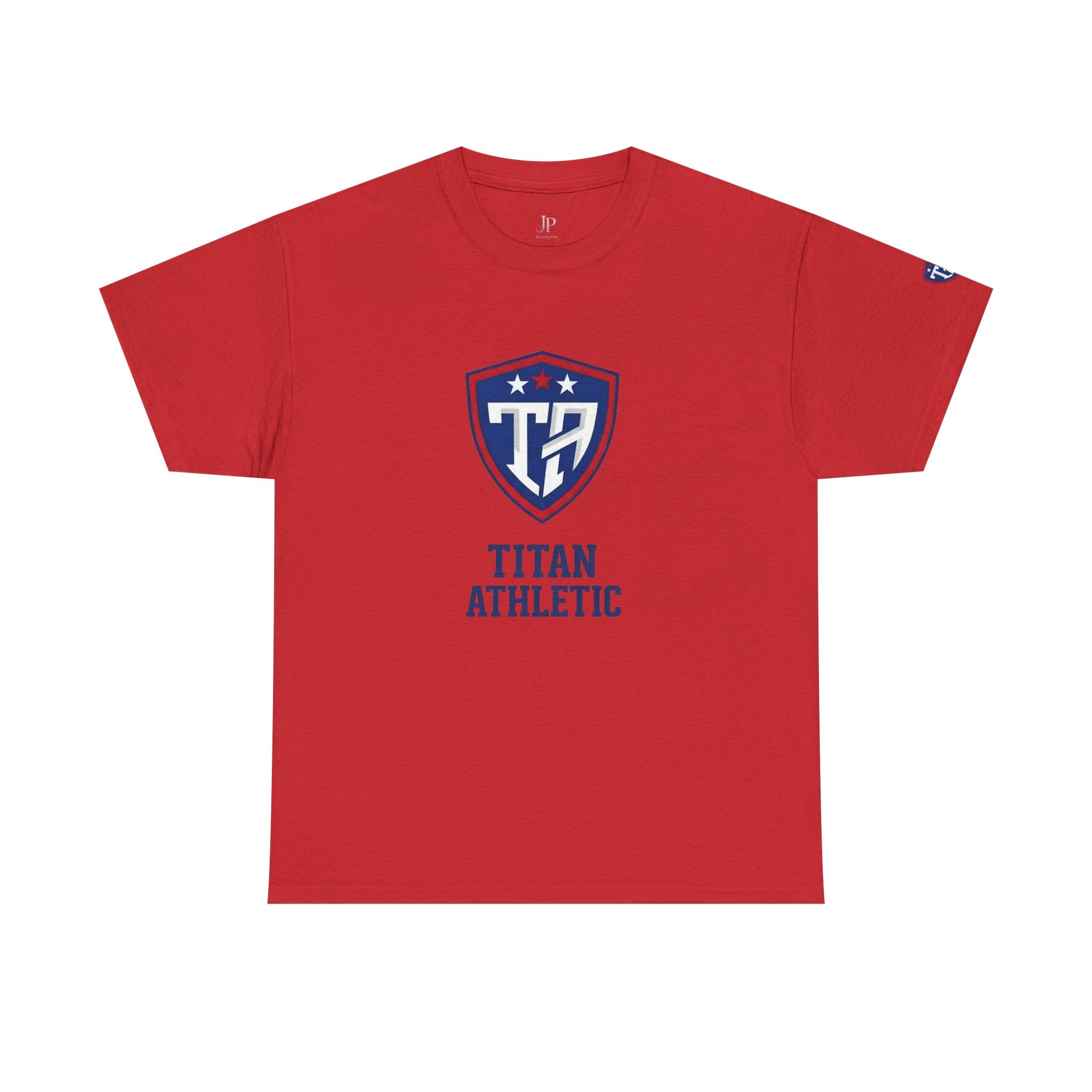 Titan Athleti Shield Tee | Sports Logo T-Shirt, School Team Apparel, JP Ellington