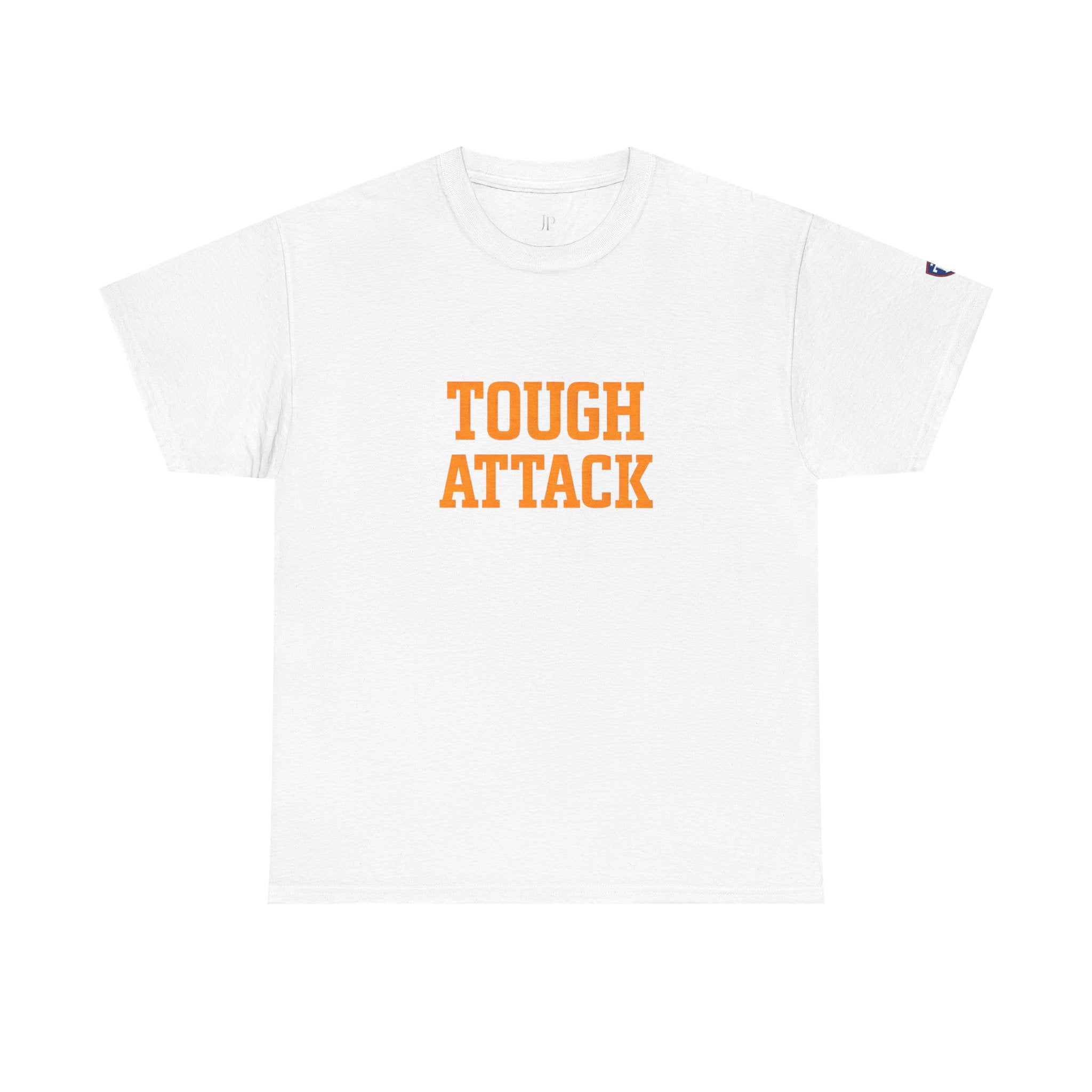 Tough Attack Tee | Sports Slogan, Retro College Lettering, Titan Athletic, JP Ellington