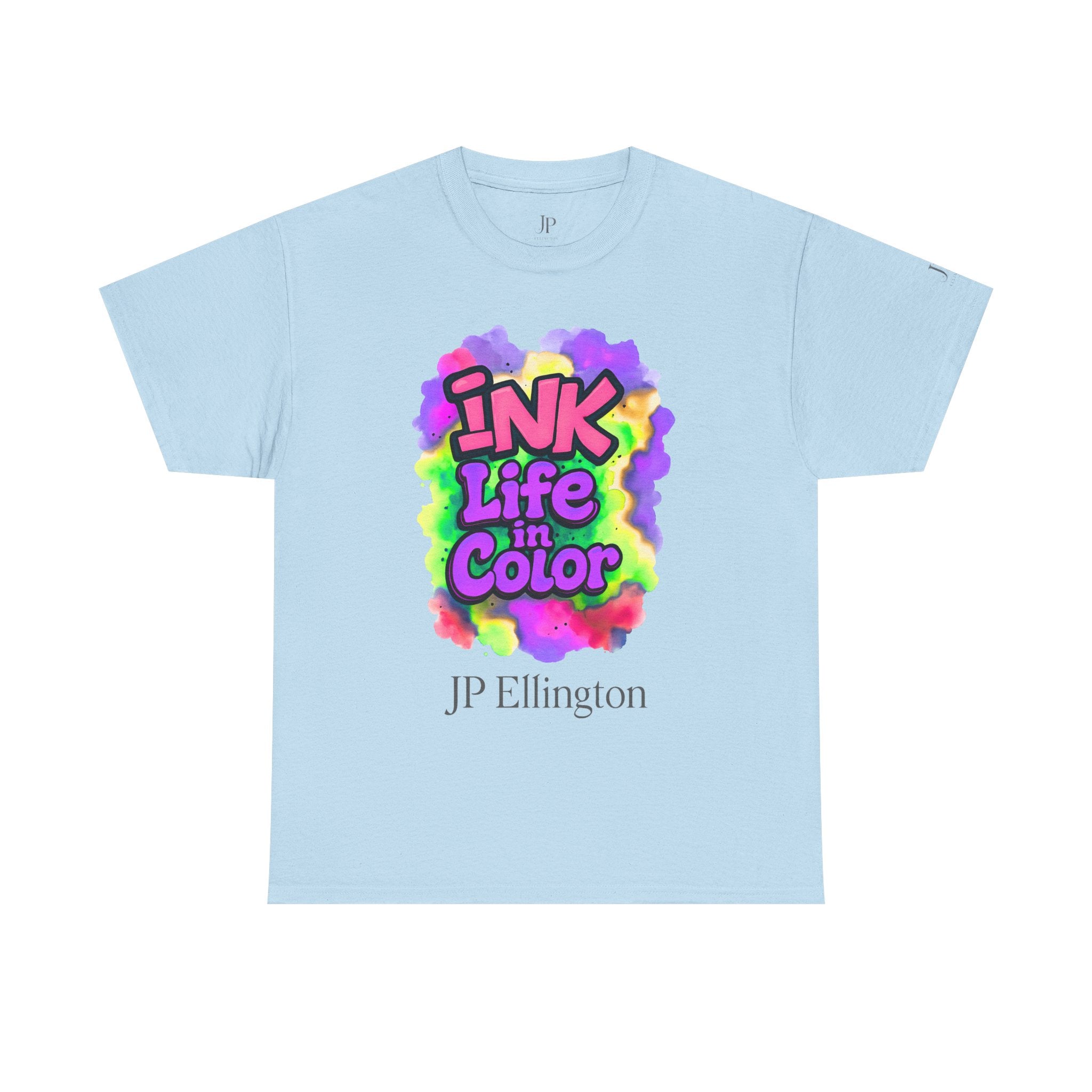 Ink Life in Color T-Shirt | Bunte Aquarell-Typografie
