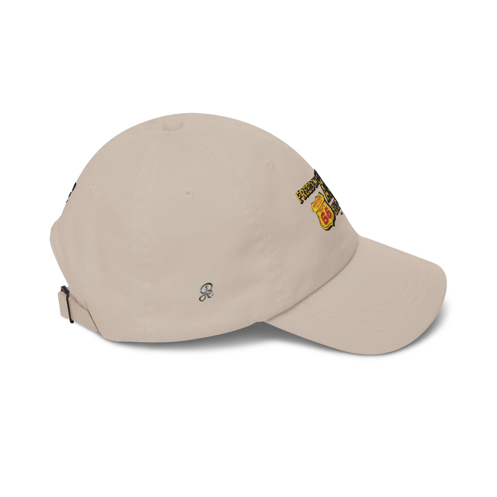Freedom Made America Route 66 Map Dad Cap | Patriotic USA Flag Embroidered
