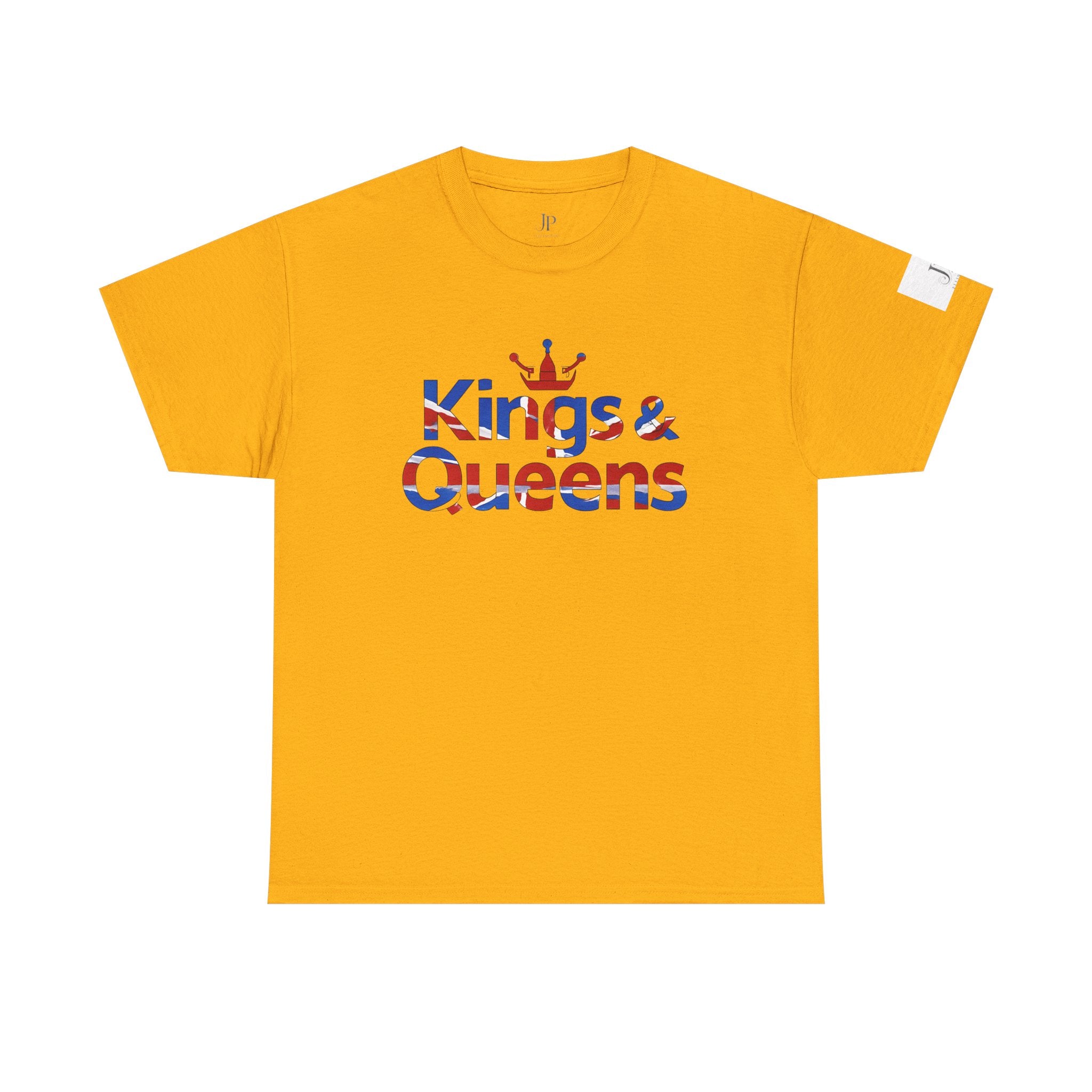 Kings & Queens T-Shirt | Britische Flagge Text, Krone Grafik, JP Ellington Edition