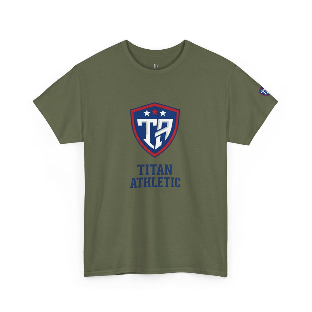 Titan Athleti Shield Tee | Sports Logo T-Shirt, School Team Apparel, JP Ellington