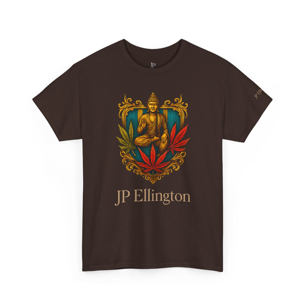 Buddha Crest with Cannabis Leaves T-Shirt | JP Ellington Edition