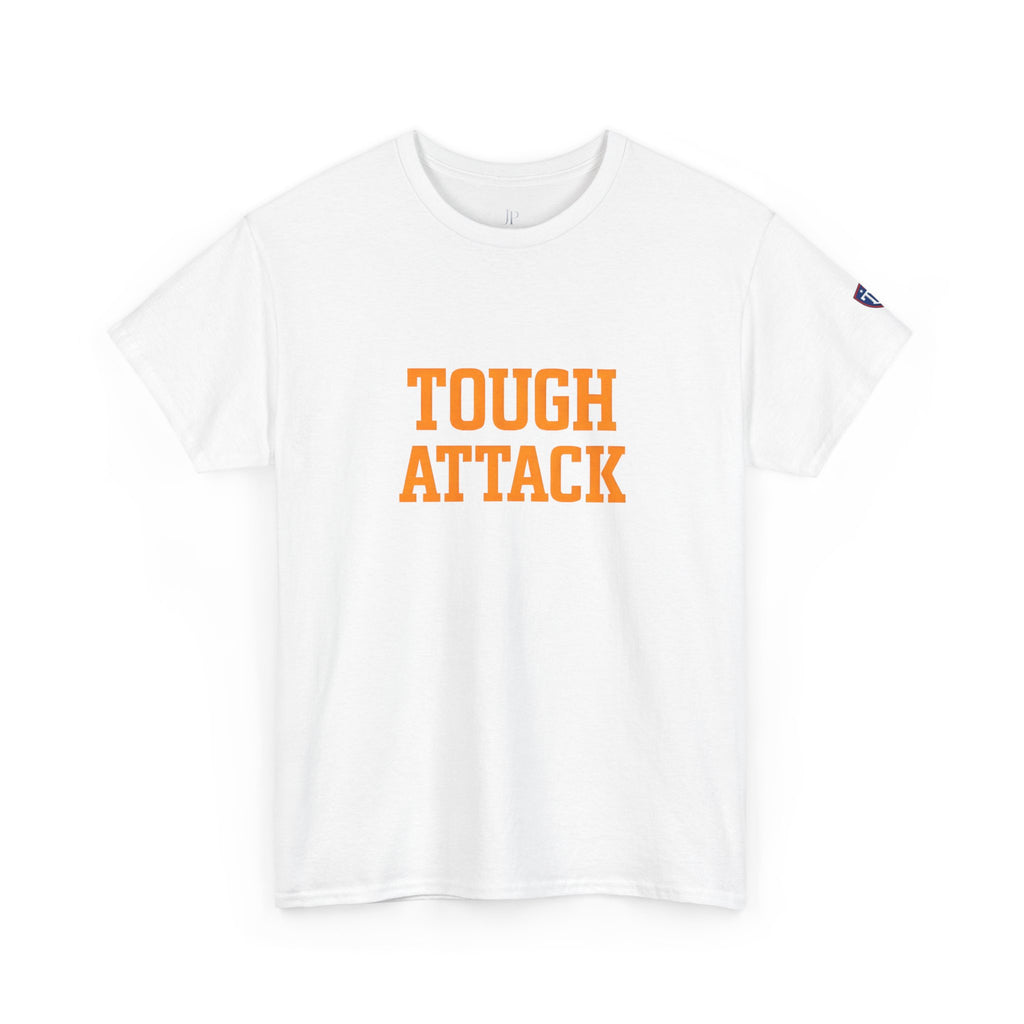 Tough Attack Tee | Sports Slogan, Retro College Lettering, Titan Athletic, JP Ellington