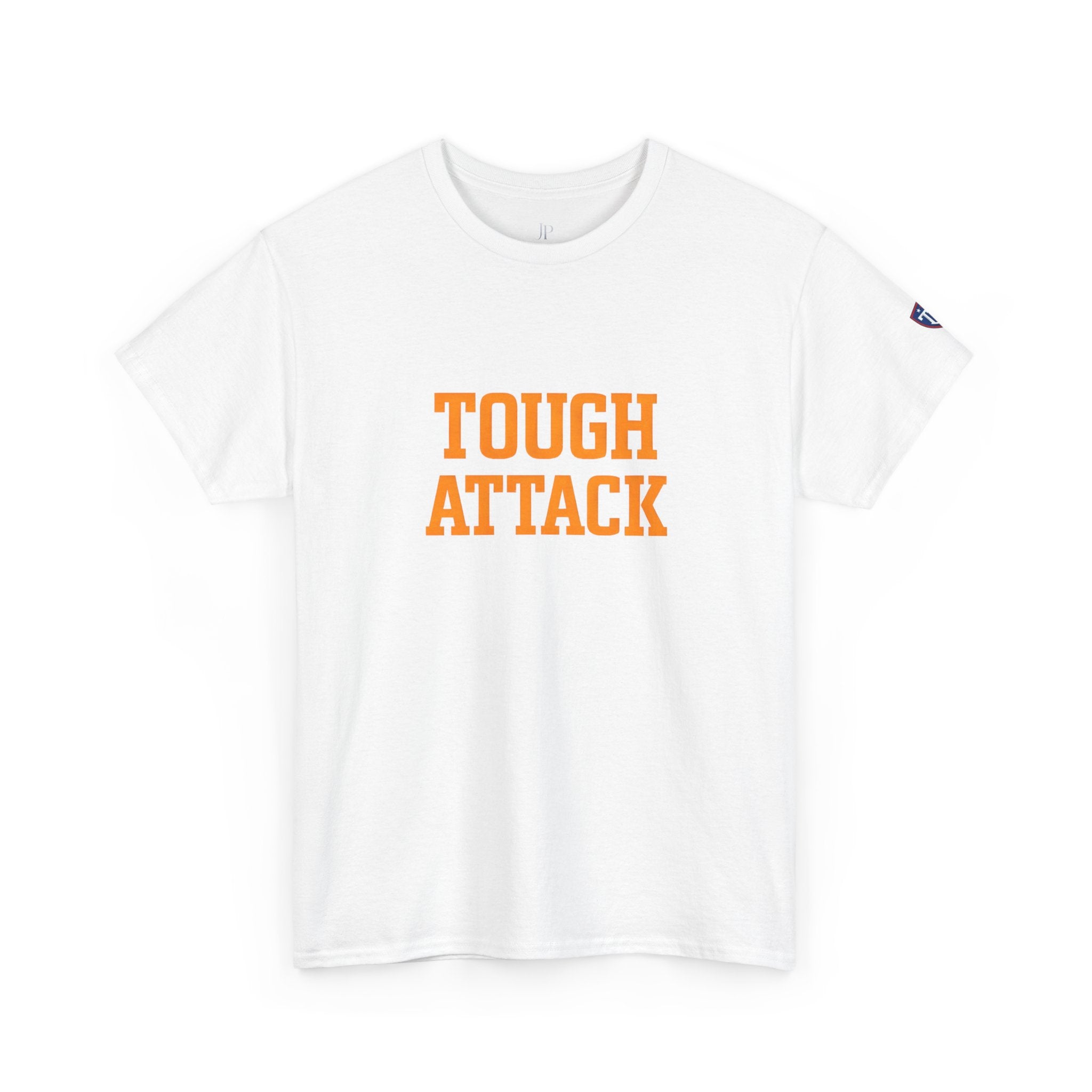 Tough Attack Tee | Sports Slogan, Retro College Lettering, Titan Athletic, JP Ellington