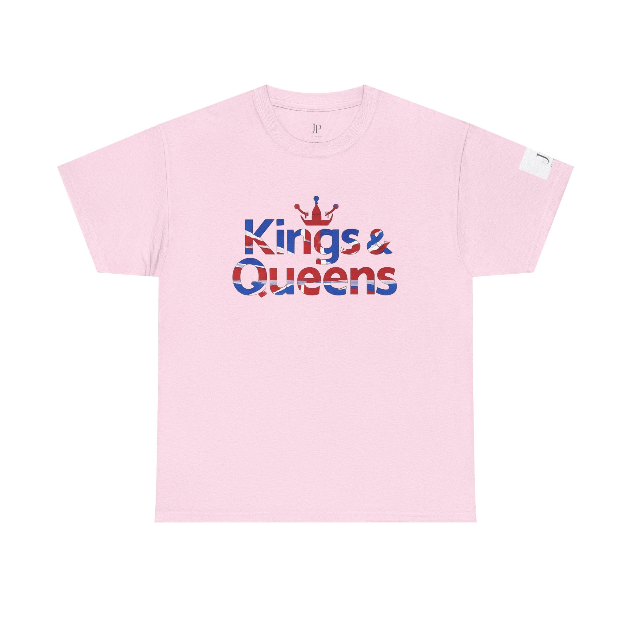 Kings & Queens T-Shirt | Britische Flagge Text, Krone Grafik, JP Ellington Edition