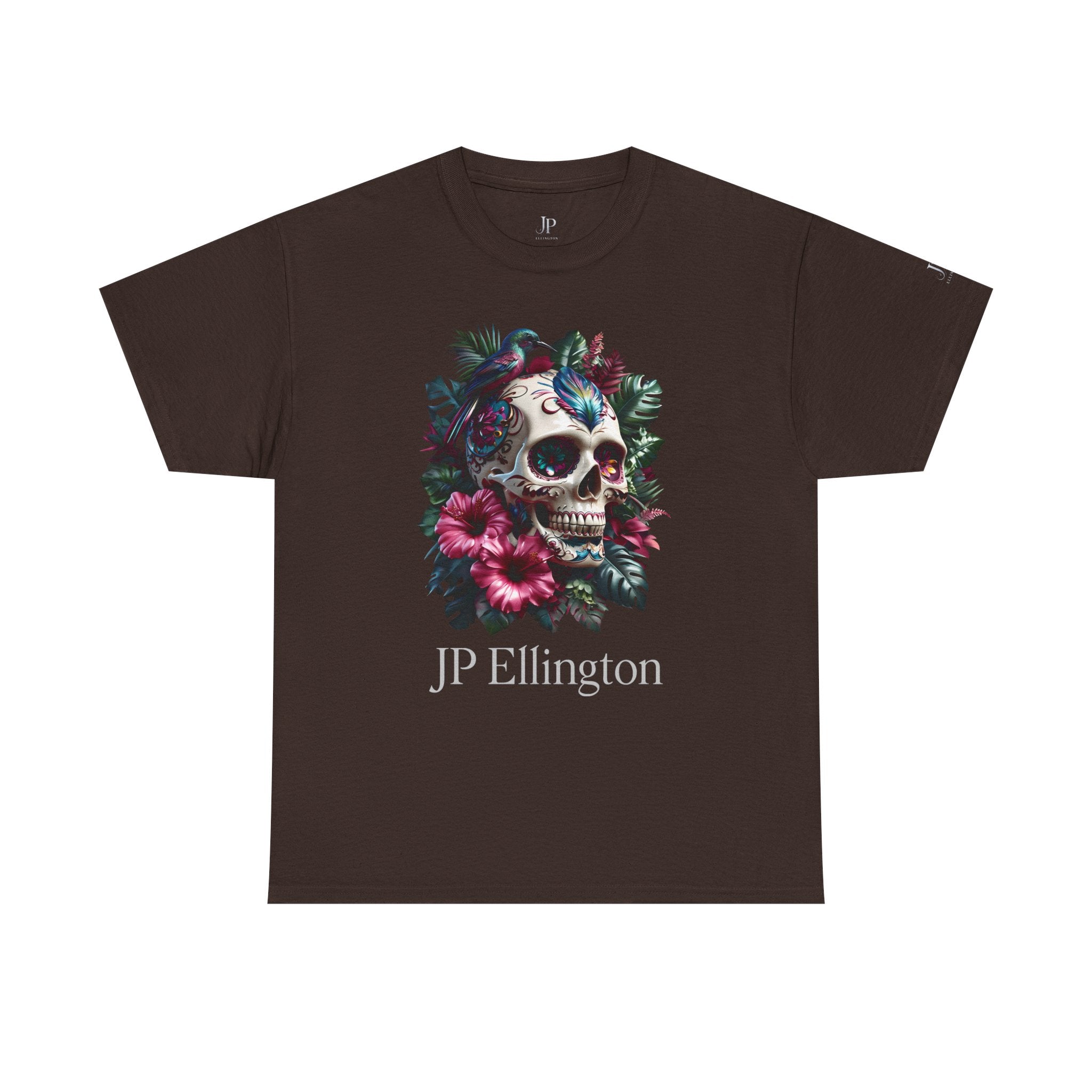 Blumenschädel mit Kolibri T-Shirt | JP Ellington