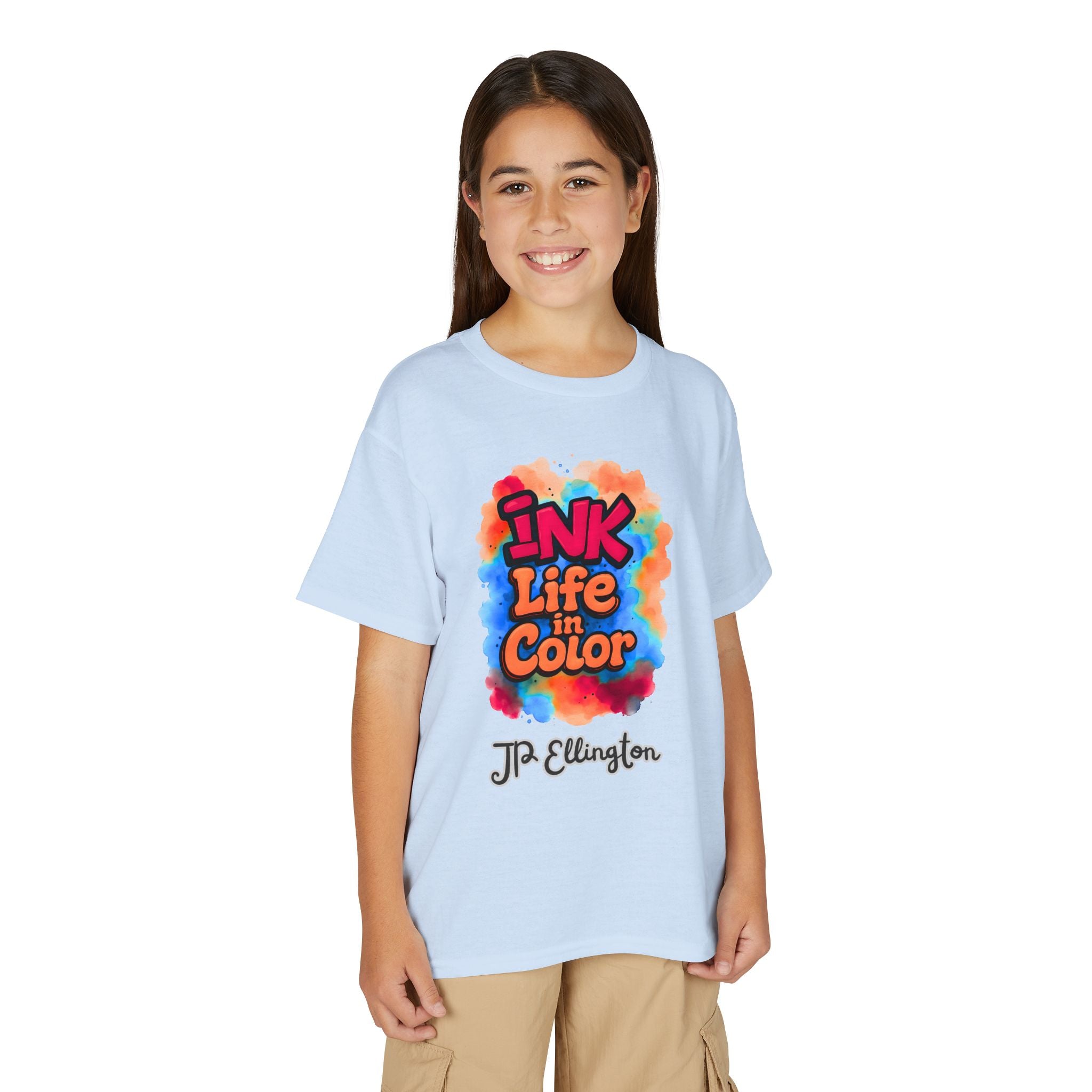 Ink Life in Color Youth T-Shirt | Colorful Watercolor Graffiti Design, JPE Kids Edition
