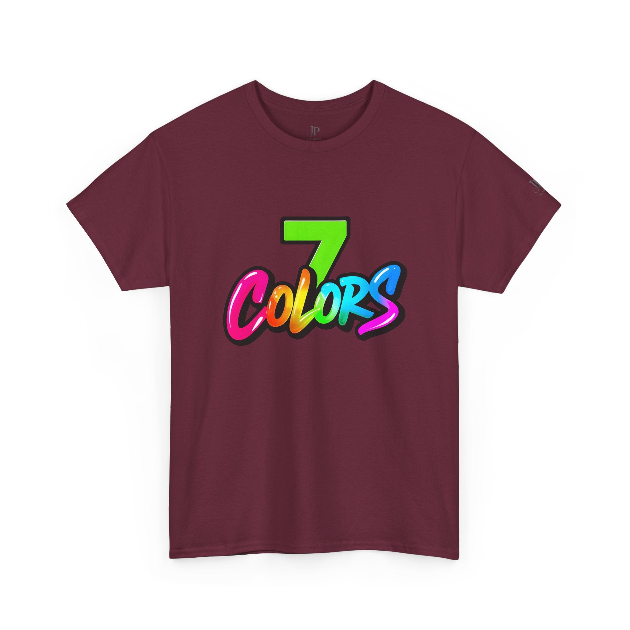 Seven Colors Graphic Tee | Rainbow Script Logo T-Shirt, JP Ellington Edition