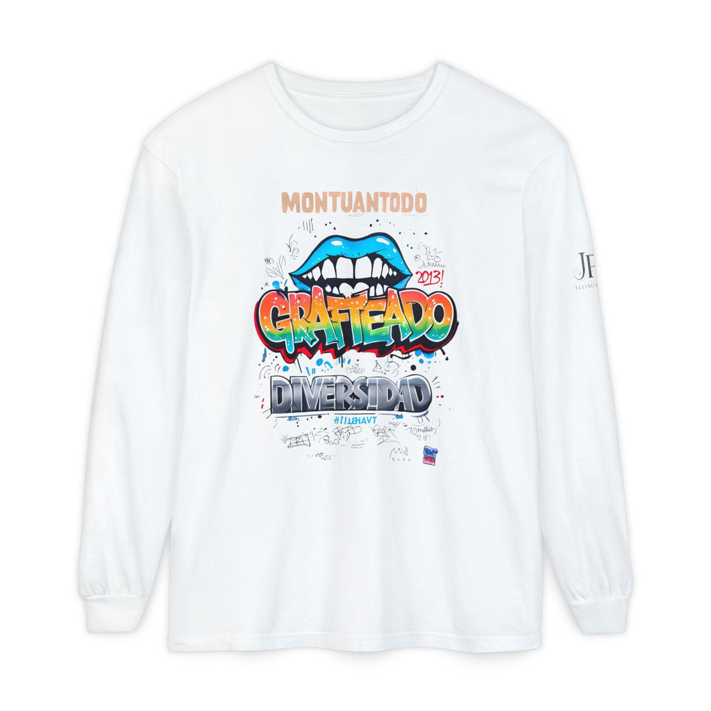 Graffiteado Colorful Graffiti Lips Long Sleeve Shirt | Montuantodo Typography