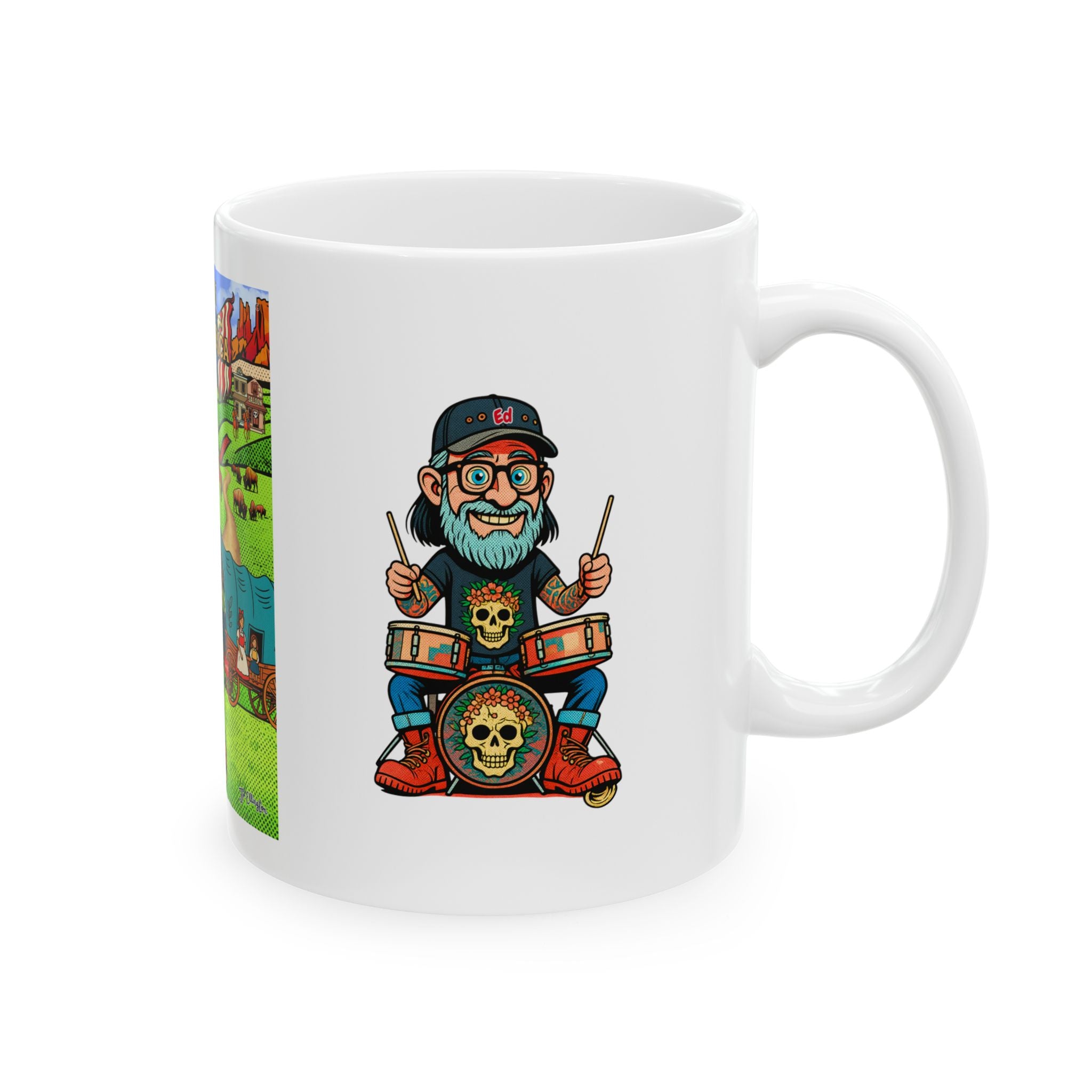 Freedom Made America mug | Route 66 cup, oklahoma cup, midwest mug, usa,