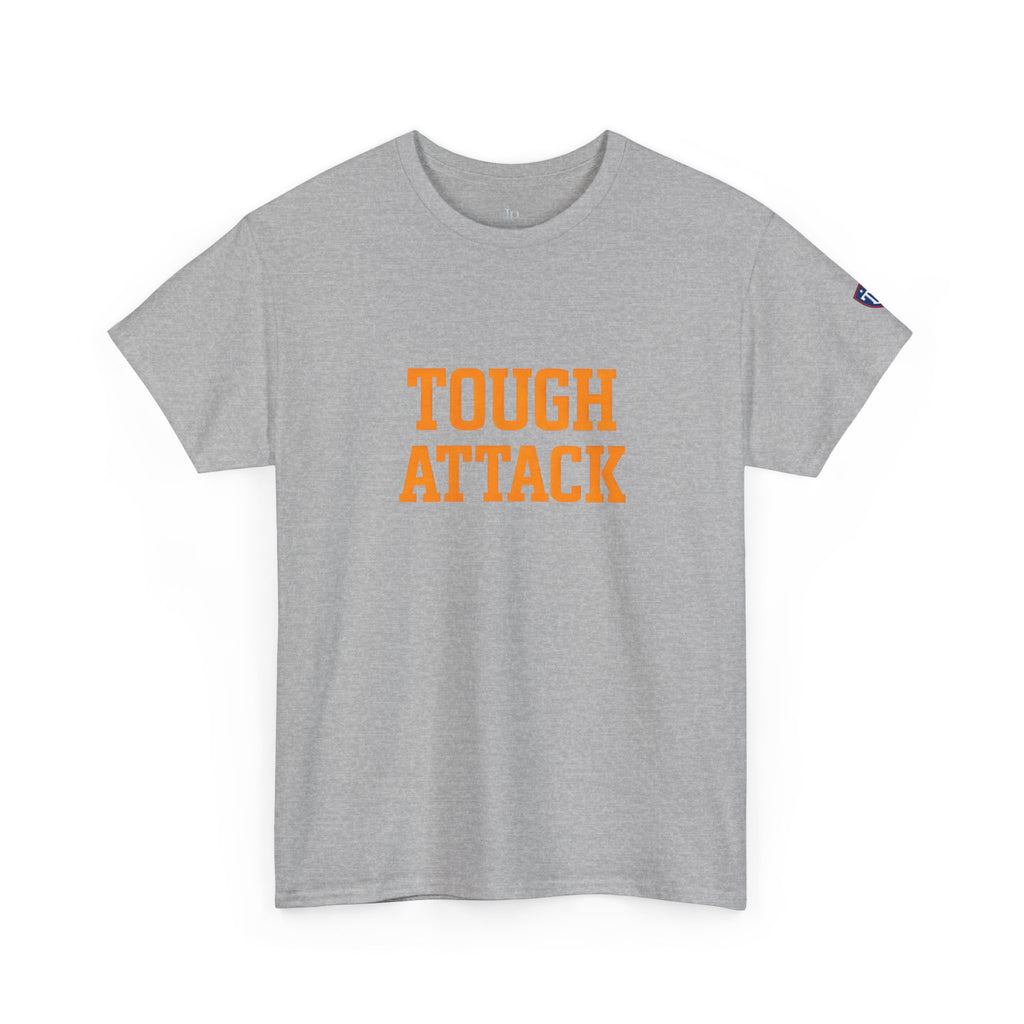 Tough Attack Tee | Sports Slogan, Retro College Lettering, Titan Athletic, JP Ellington
