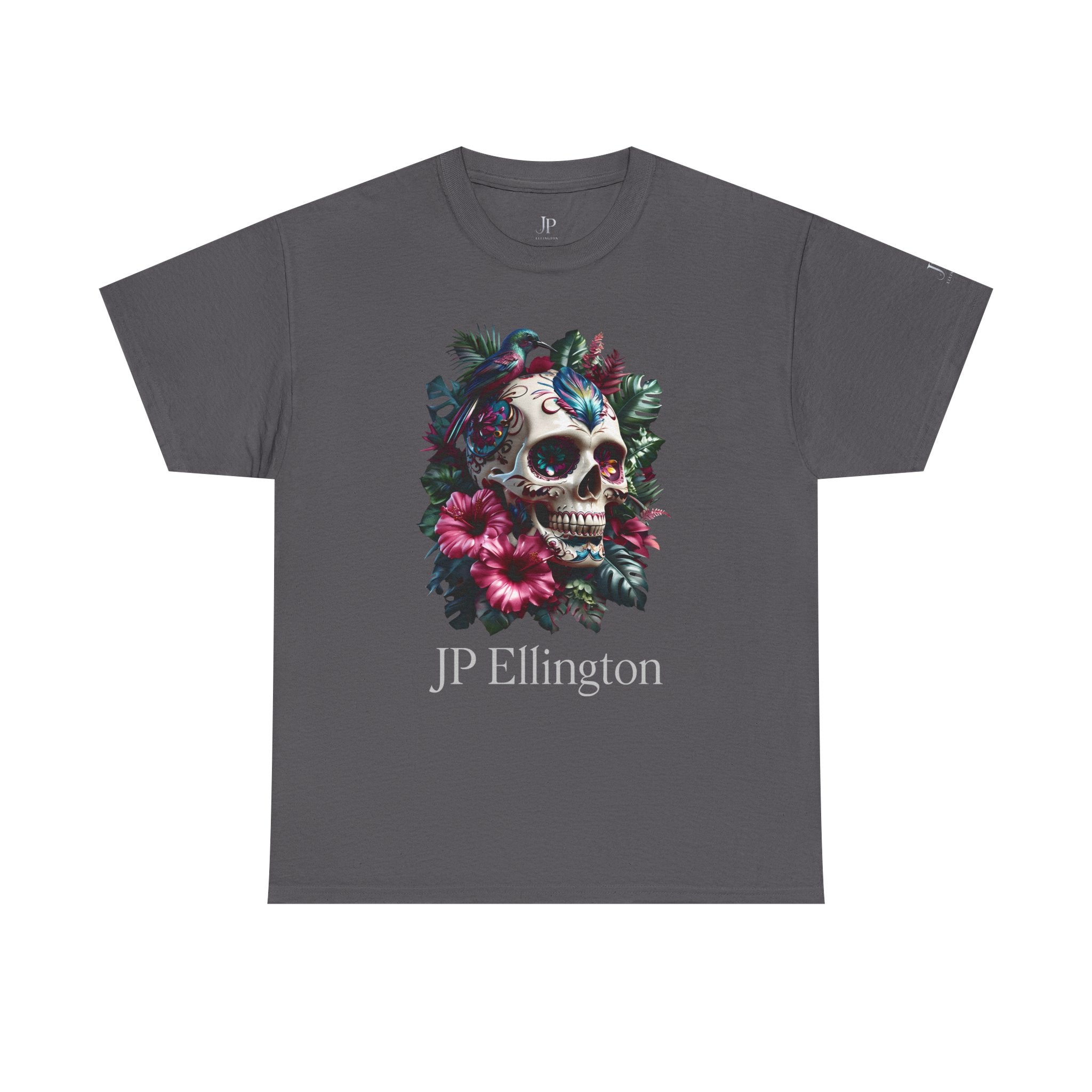 Floral Skull with Hummingbird Tee | JP Ellington