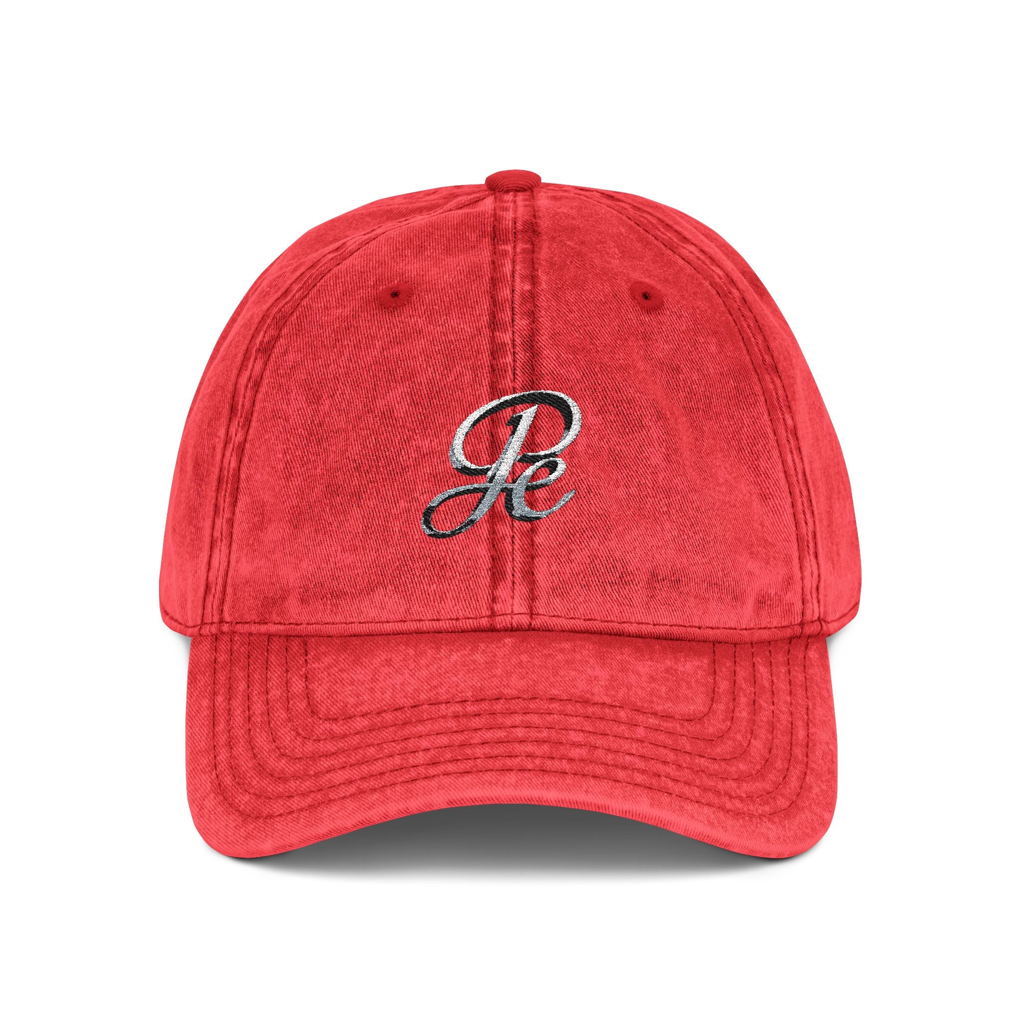 JP Ellington Vintage Kappe | Rote gewaschene Baseballkappe