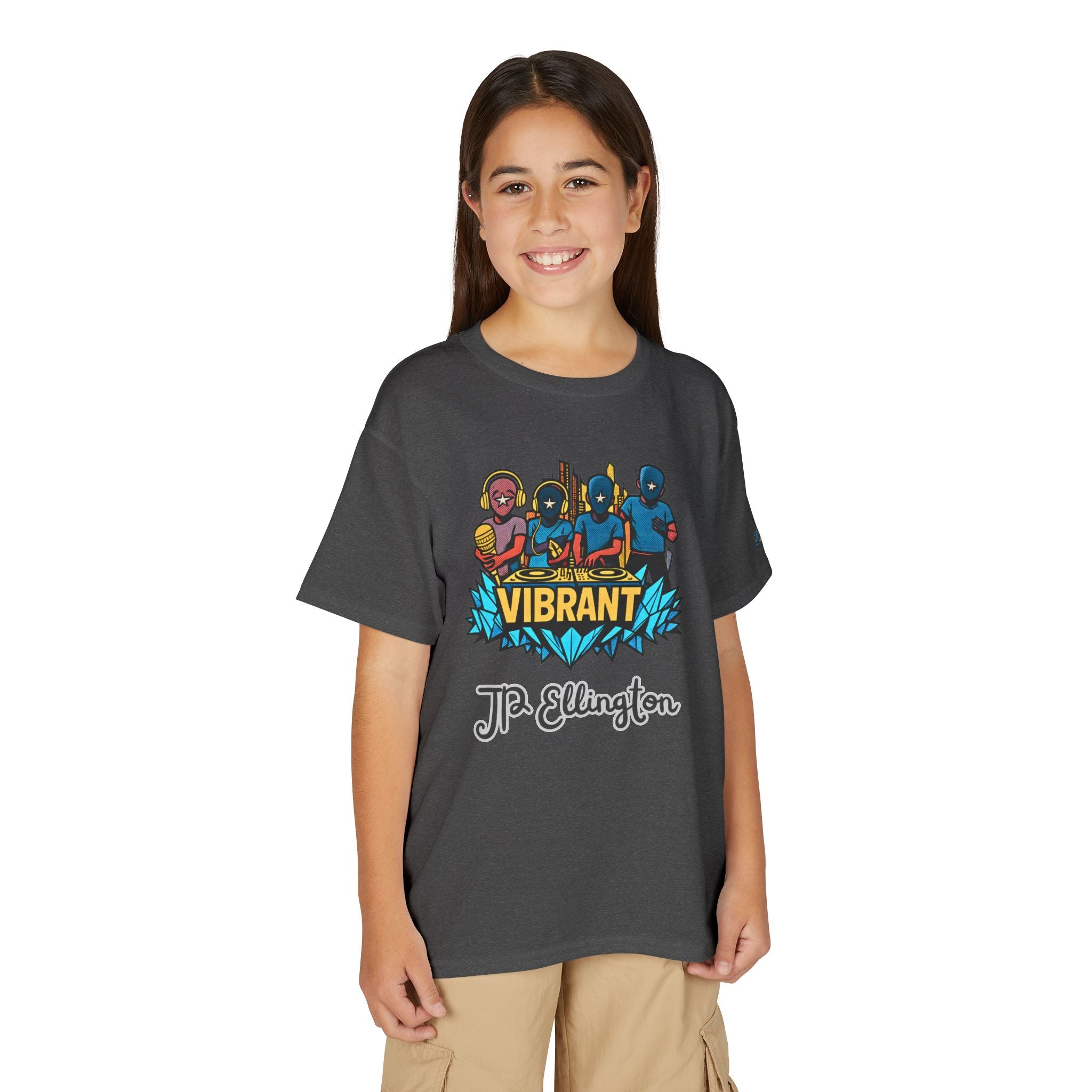 Vibrant Superhero Crew youth T-Shirt | Colorful Characters, JP Ellington Kids Edition