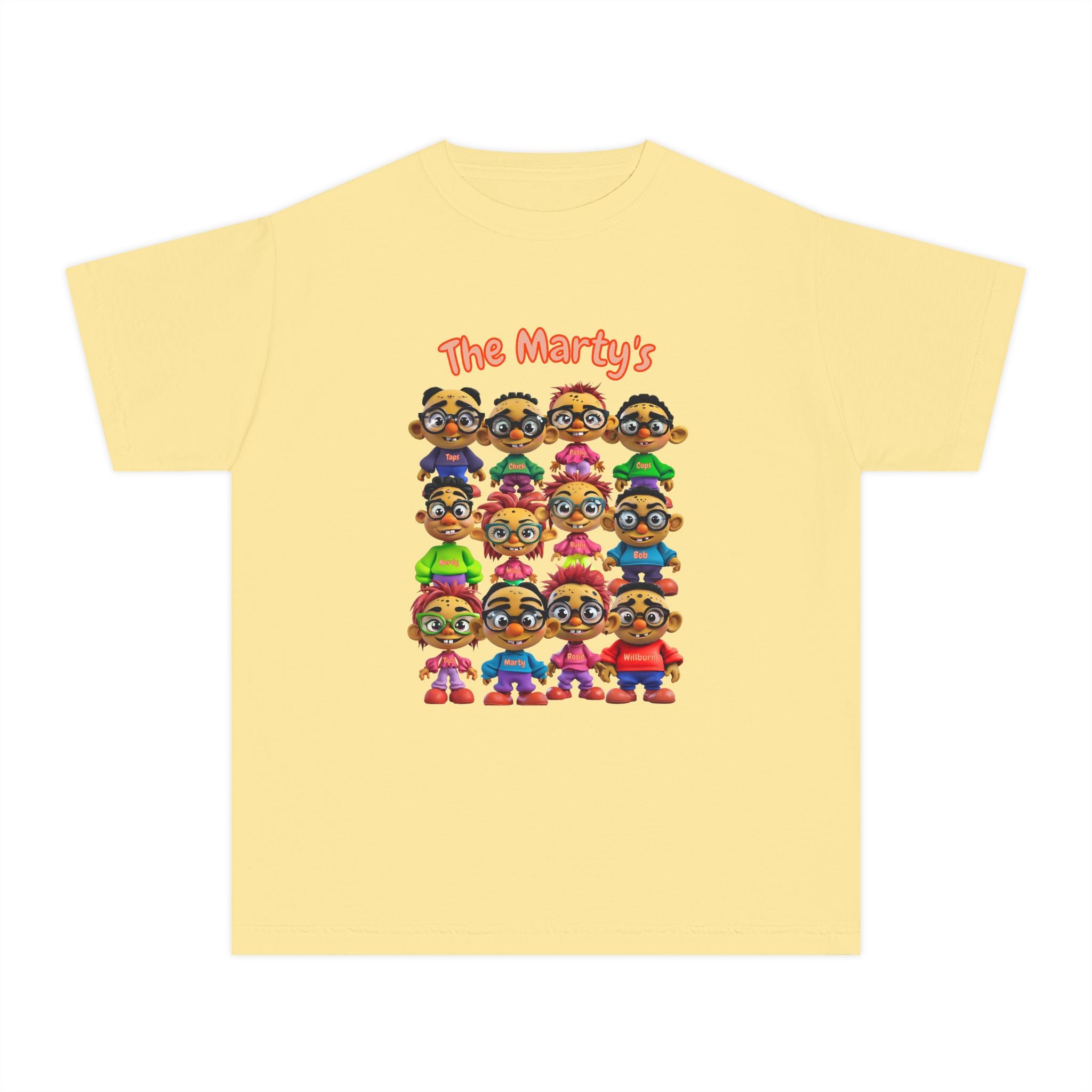 Martys Cartoon T-Shirt | JPE Kinder Grafik Charakter T-Shirt
