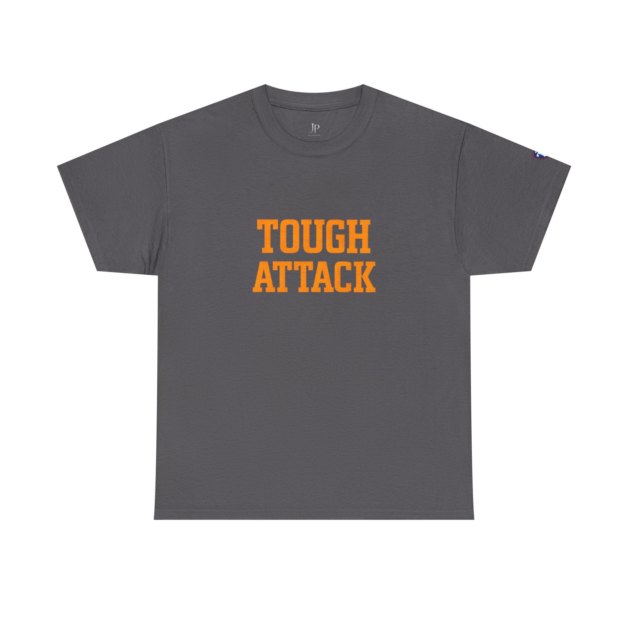 Tough Attack Tee | Sports Slogan, Retro College Lettering, Titan Athletic, JP Ellington