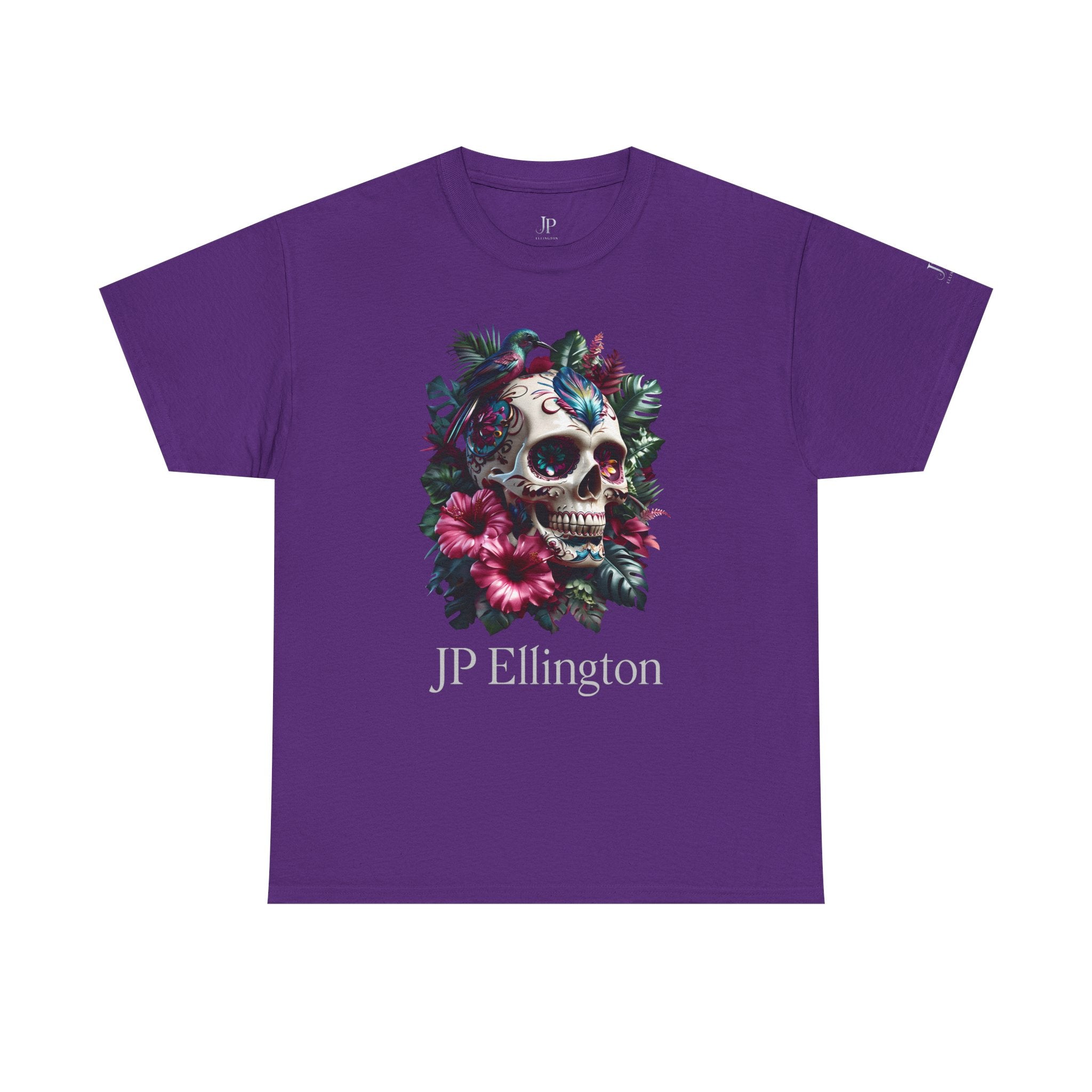 Blumenschädel mit Kolibri T-Shirt | JP Ellington