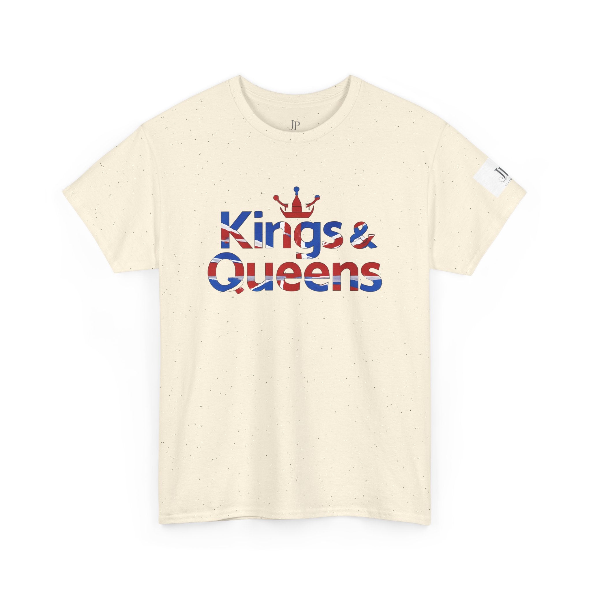 Kings & Queens Tee | British Flag Text, Crown Graphic, JP Ellington Edition
