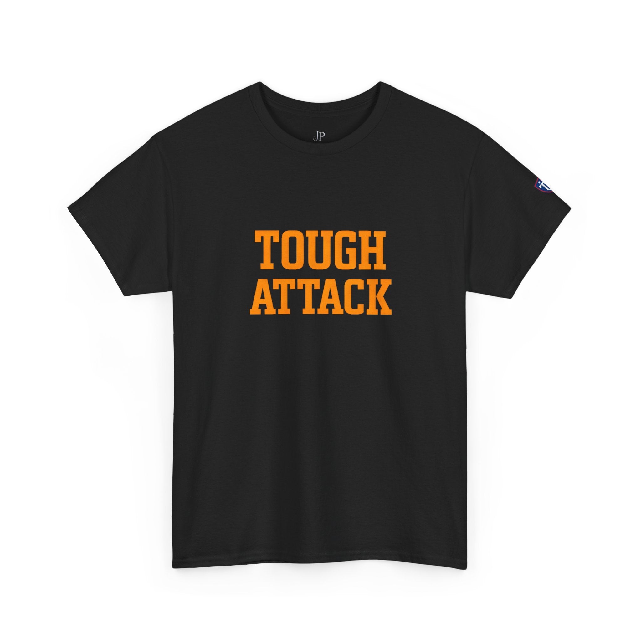 Tough Attack Tee | Sports Slogan, Retro College Lettering, Titan Athletic, JP Ellington