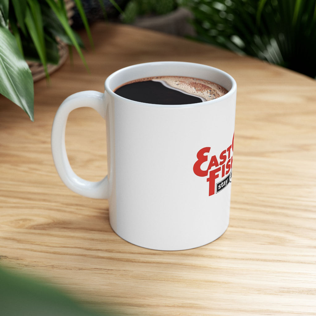 East Coast Fisheries Ceramic Mug – "Stay Calm" Fishing Coffee Cup 11oz