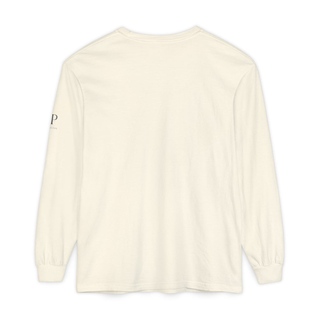 Madness Arch Logo long sleeve tee | White shirt with red retro text
