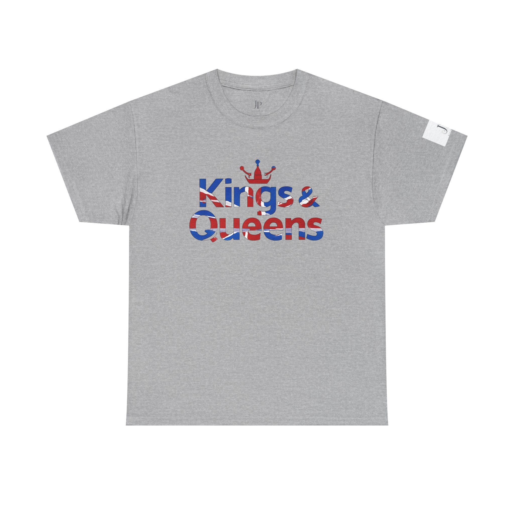 Kings & Queens T-Shirt | Britische Flagge Text, Krone Grafik, JP Ellington Edition