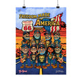 Freedom Made America Route 66 Band Poster | Matte Vertical Poster, Utah Poster