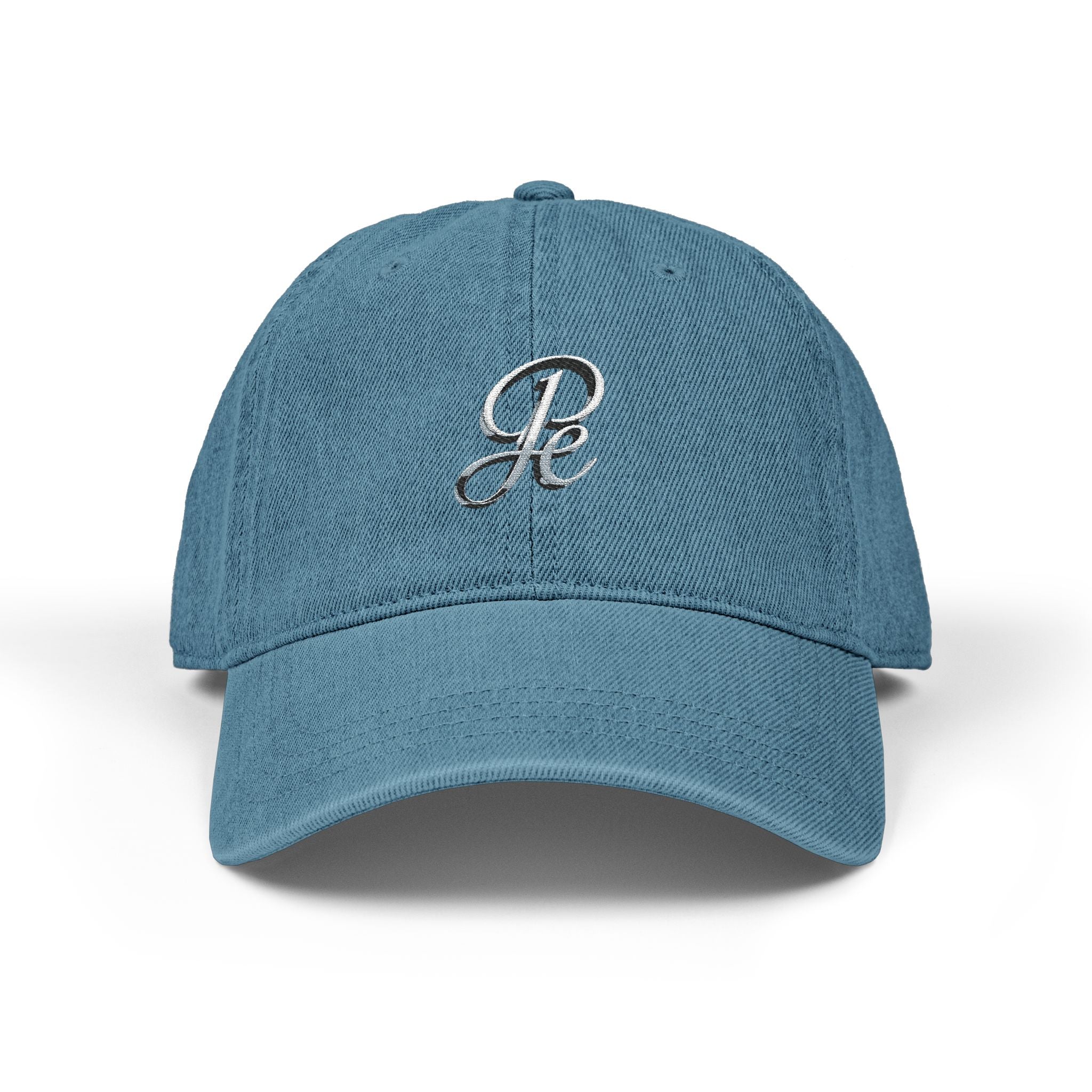 JP Ellington Denim-Baseballkappe | Monogramm-Schriftzug